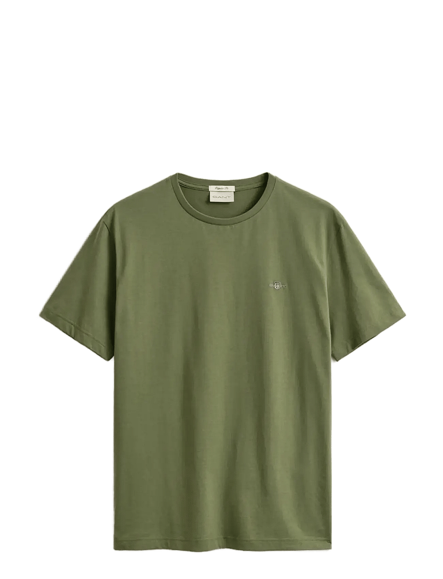 Gant - Shield T-Shirt - kortärmade t-shirts - dry herb green - 1