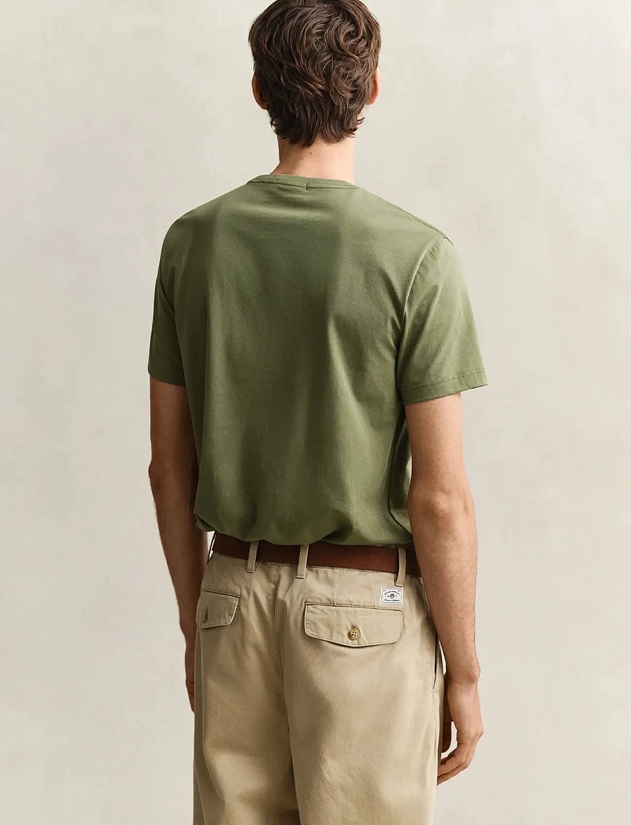 Gant - Shield T-Shirt - kortärmade t-shirts - dry herb green - 2