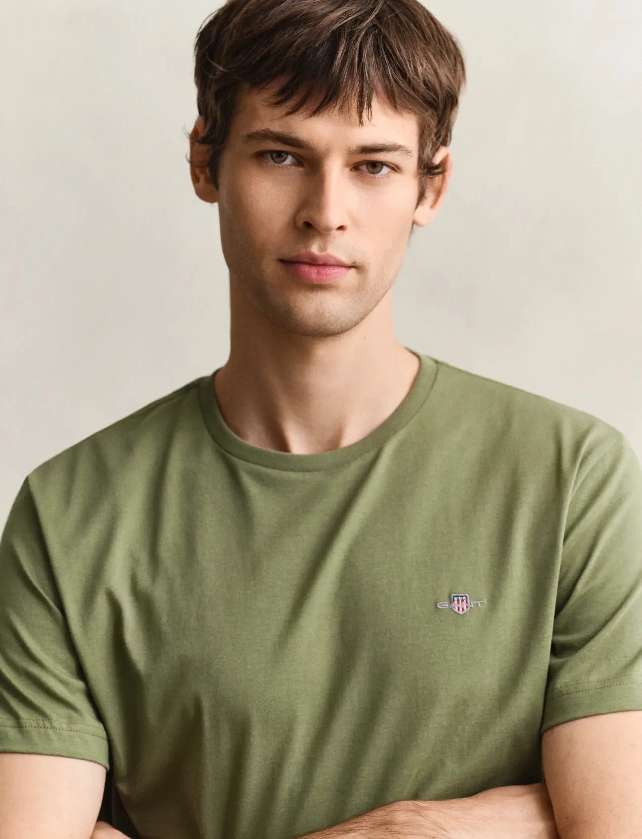 Gant - Shield T-Shirt - lühikeste varrukatega t-särgid - dry herb green - 3
