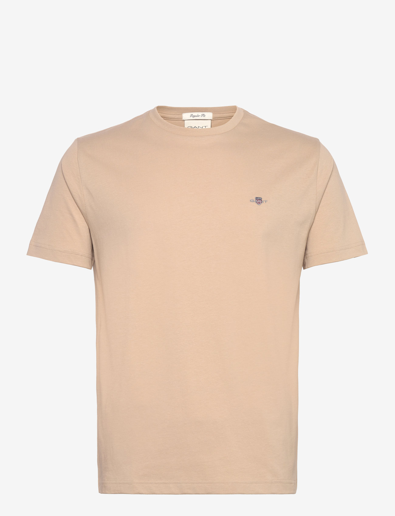 GANT - REG SHIELD SS T-SHIRT - t-shirts - dry sand - 0