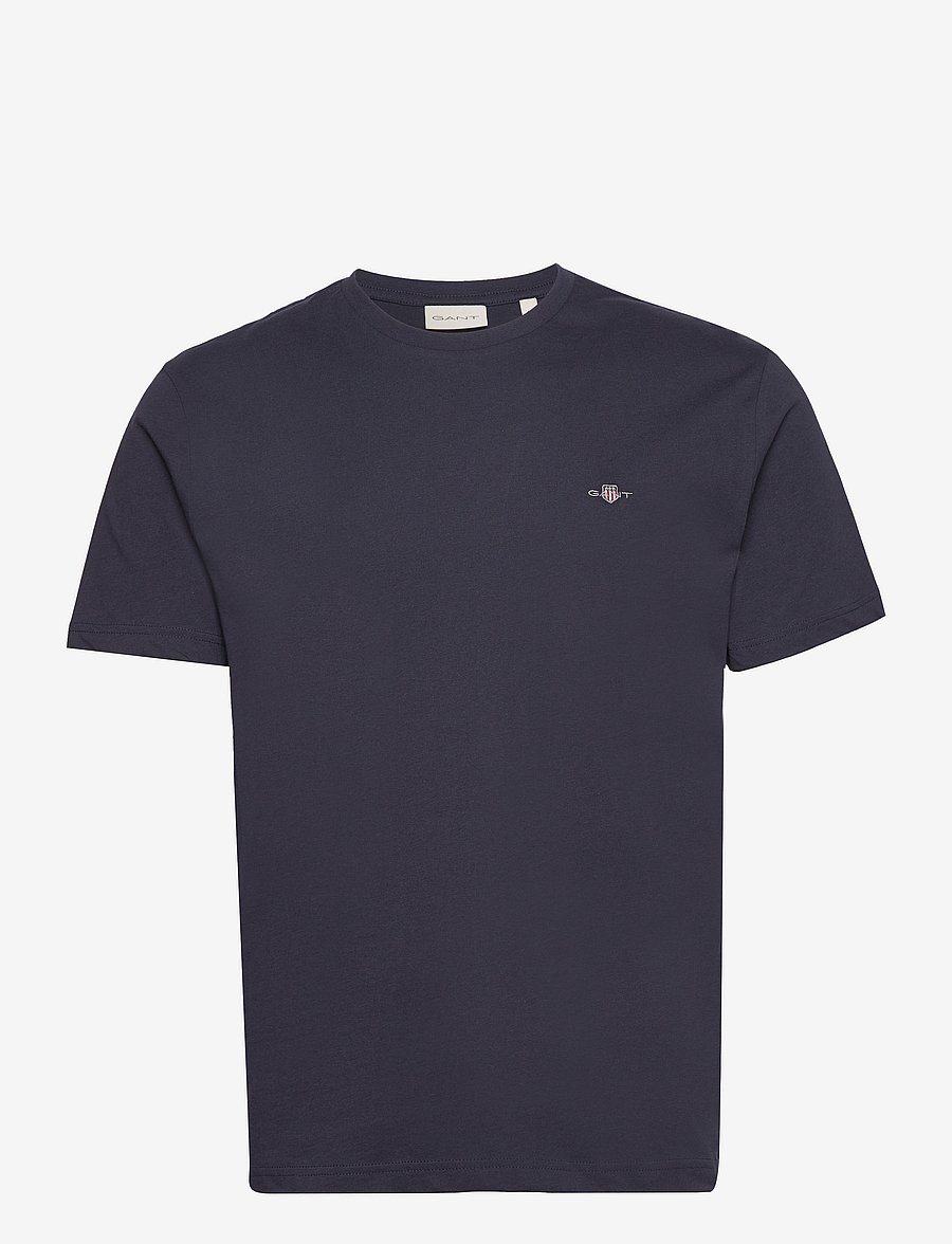 Gant - Shield T-Shirt - short-sleeved t-shirts - evening blue - 0