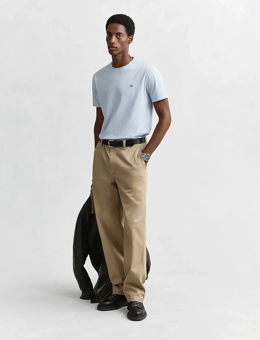 Gant - Shield T-Shirt - lühikeste varrukatega t-särgid - fresh blue - 5