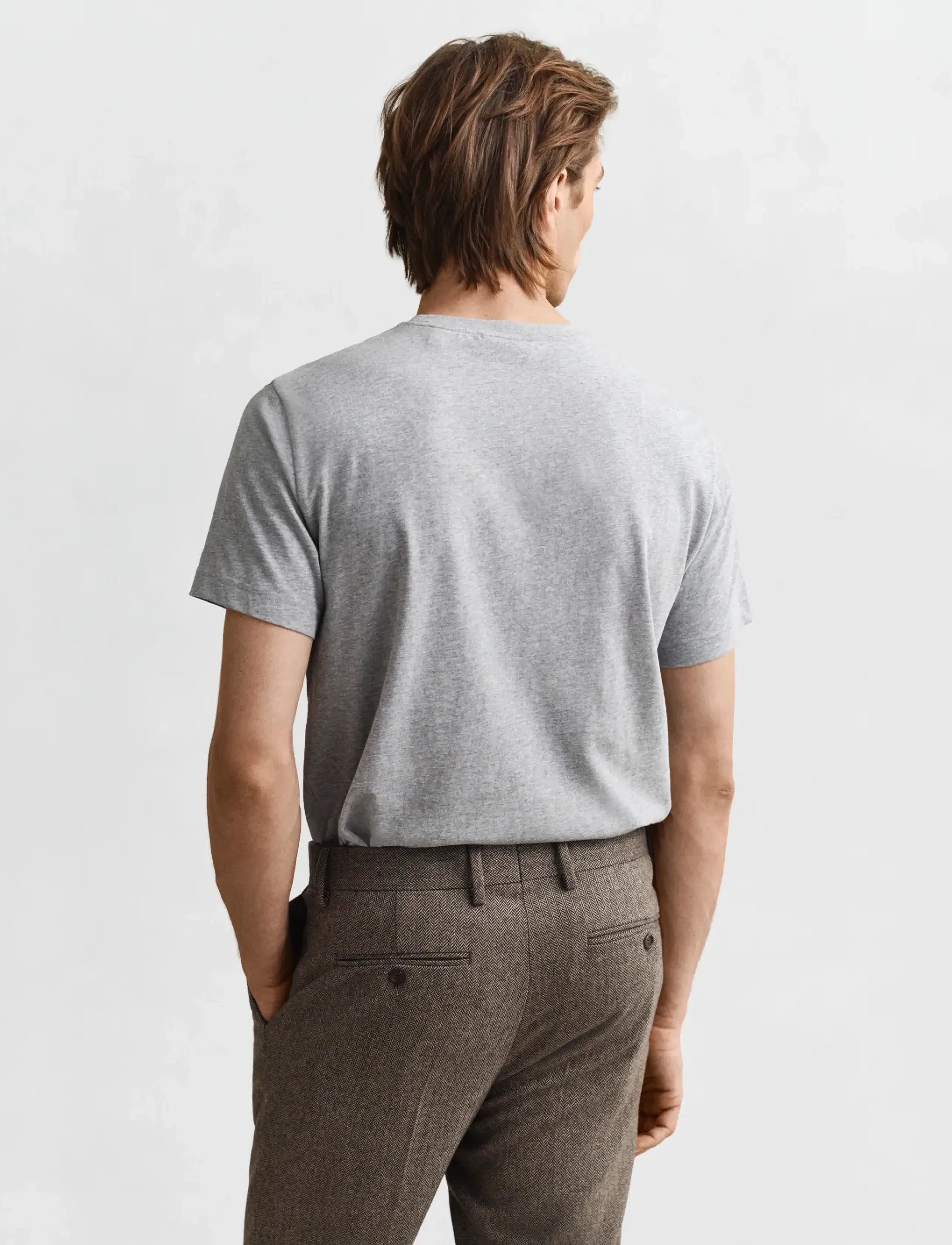 Gant - Shield T-Shirt - lühikeste varrukatega t-särgid - grey melange - 3