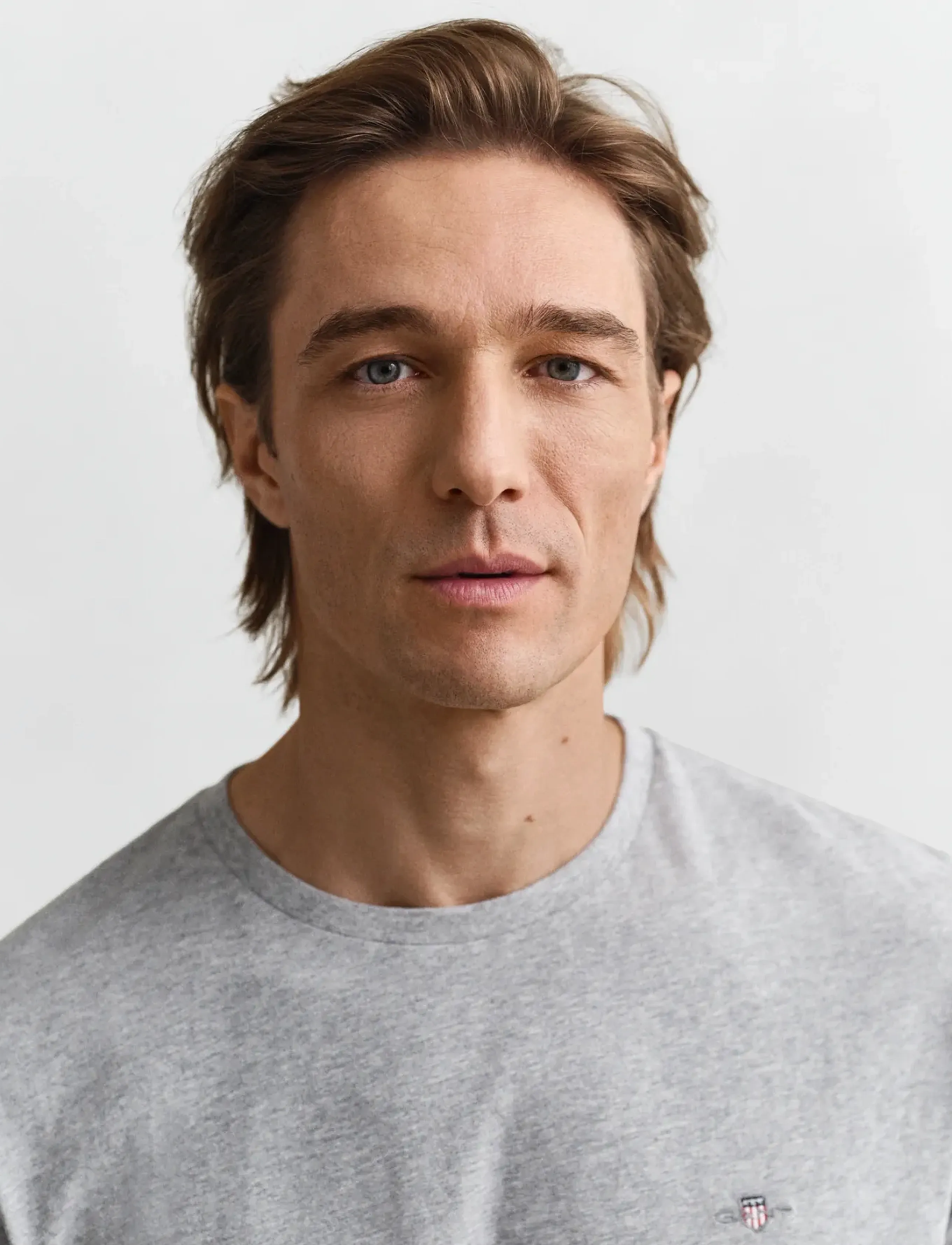 Gant - Shield T-Shirt - lühikeste varrukatega t-särgid - grey melange - 4
