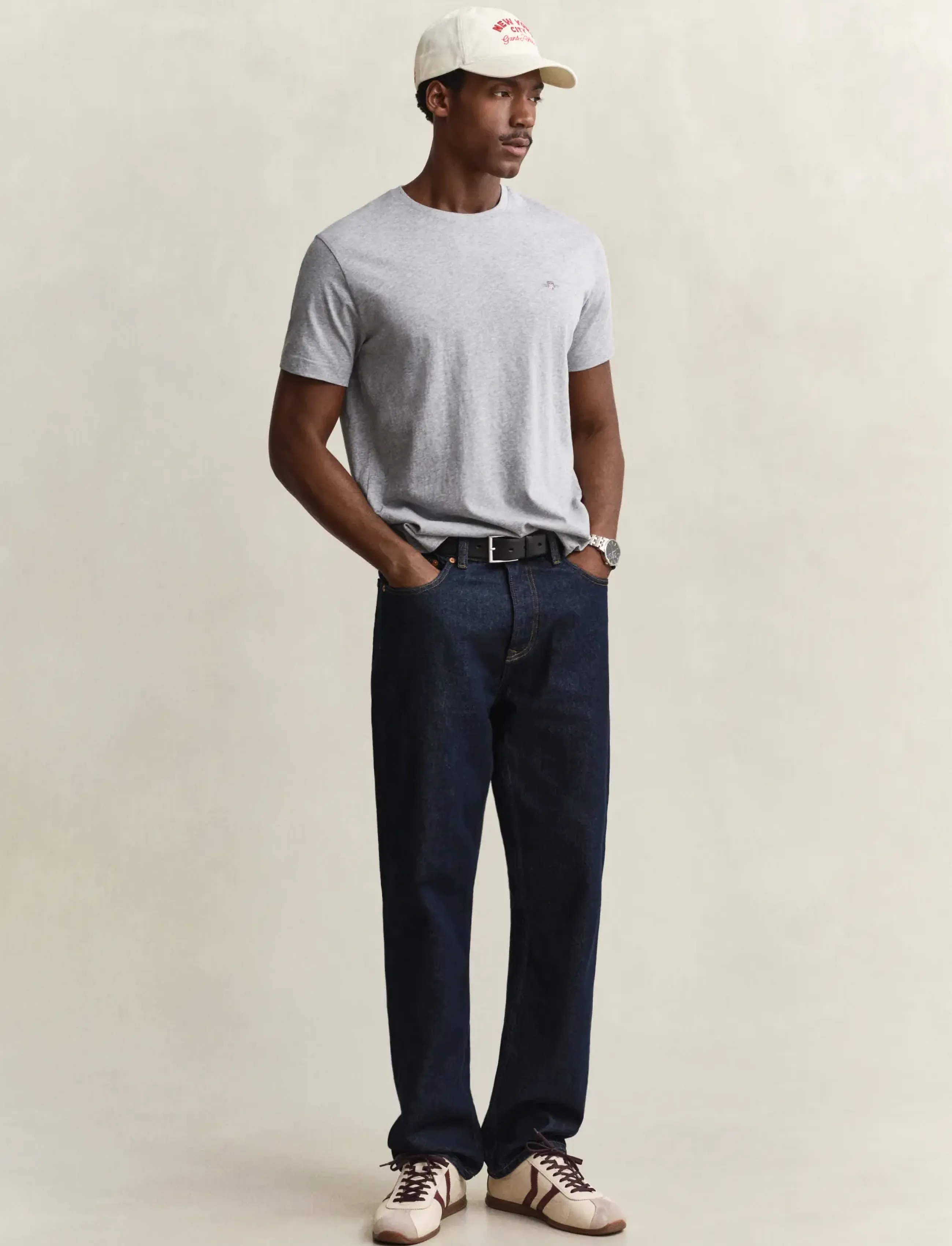 Gant - Shield T-Shirt - kurzärmelig - grey melange - 5
