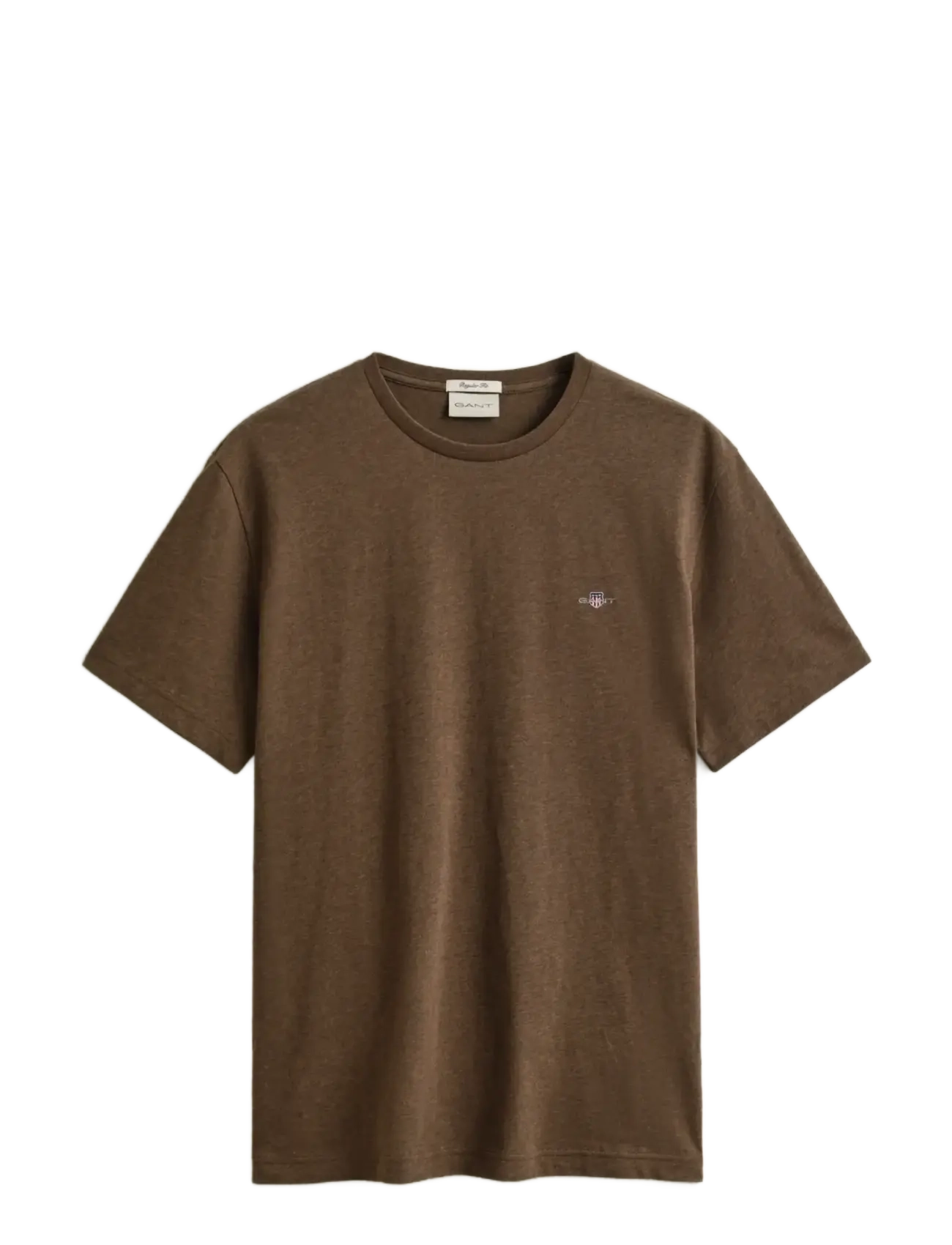 GANT Shield T-Shirt - T-shirts - HAZELNUT MELANGE / brown
