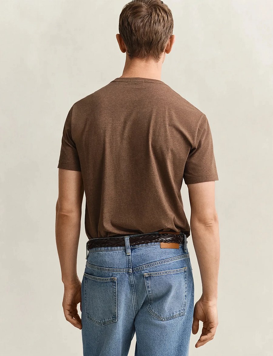 Gant - Shield T-Shirt - kurzärmelige t-shirts - hazelnut melange - 2