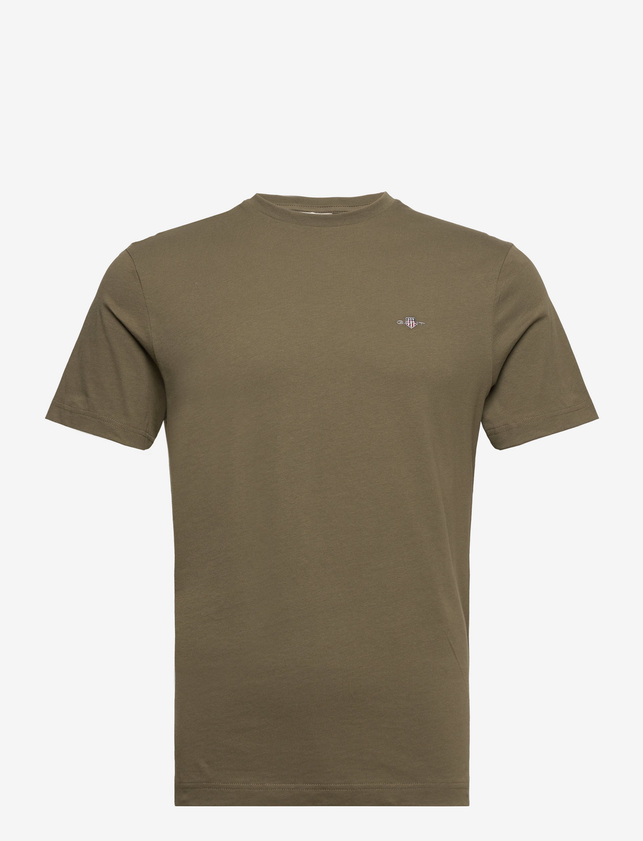 GANT - REG SHIELD SS T-SHIRT - kortärmade t-shirts - juniper green - 1