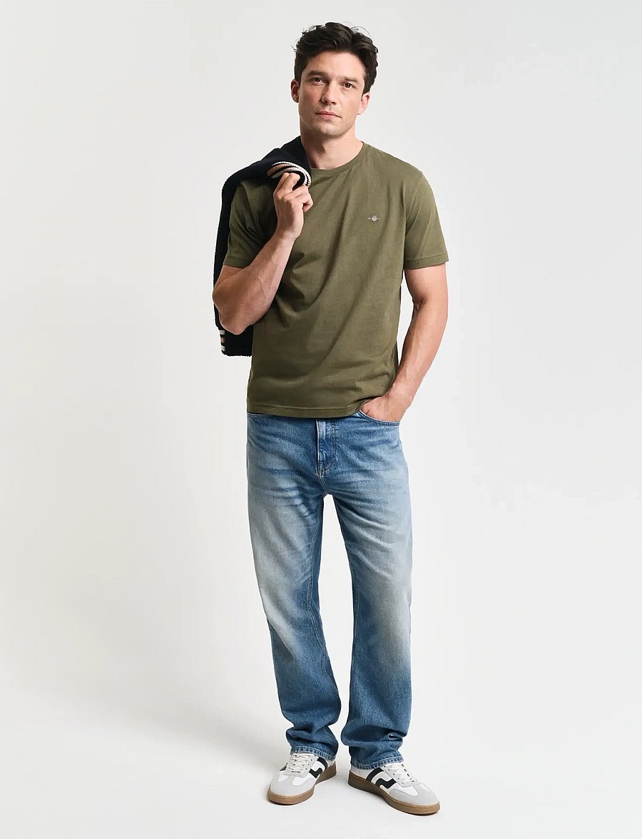 Gant - Shield T-Shirt - kortärmade t-shirts - juniper green - 5