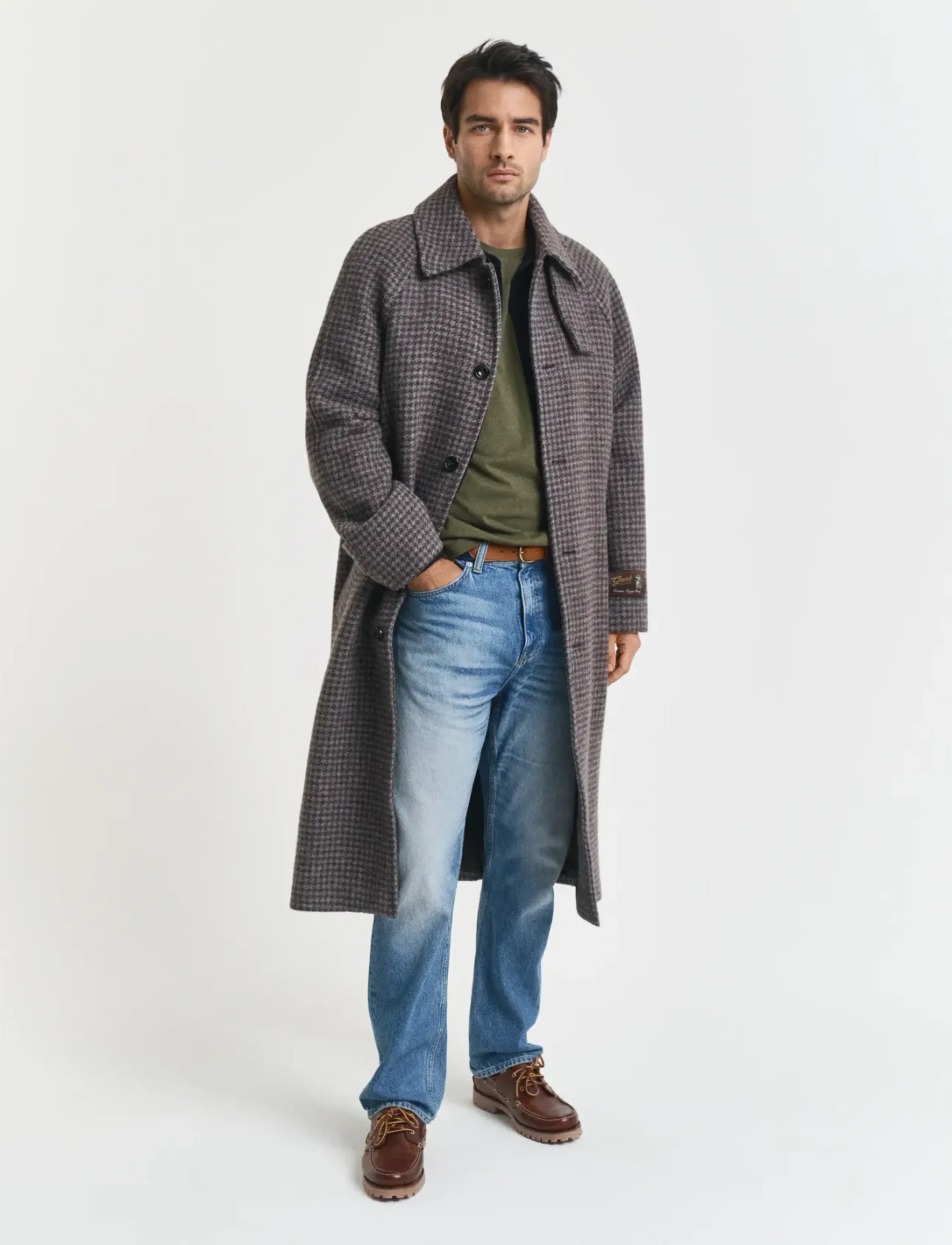 Gant - Shield T-Shirt - lühikeste varrukatega t-särgid - khaki green mel - 4