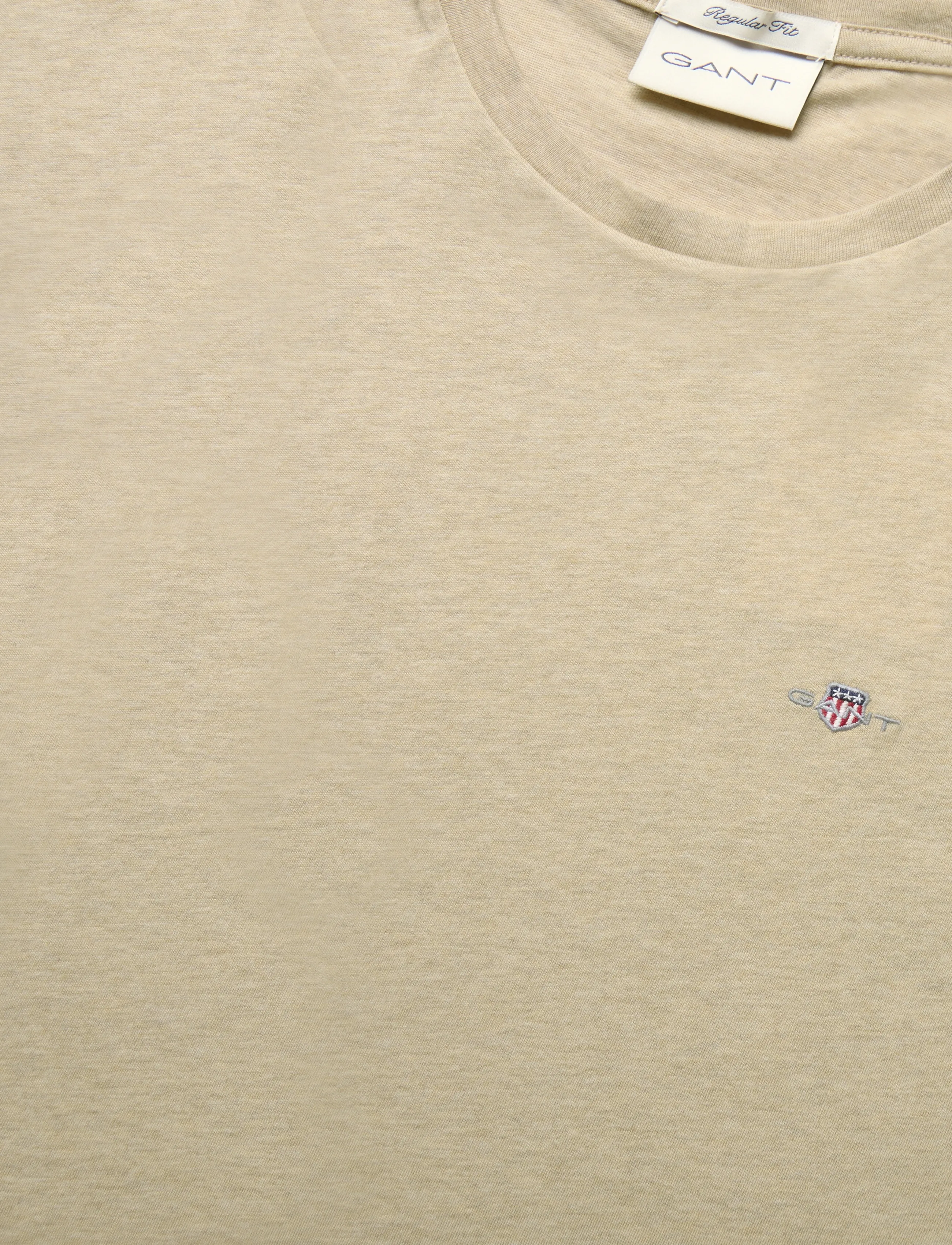 Gant - Shield T-Shirt - short-sleeved t-shirts - khaki melange - 5