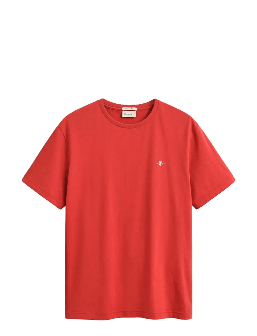 Gant - Shield T-Shirt - kurzärmelige t-shirts - maple fire - 1
