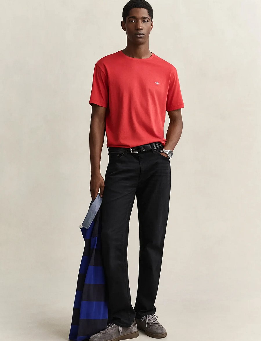 Gant - Shield T-Shirt - kurzärmelige t-shirts - maple fire - 4