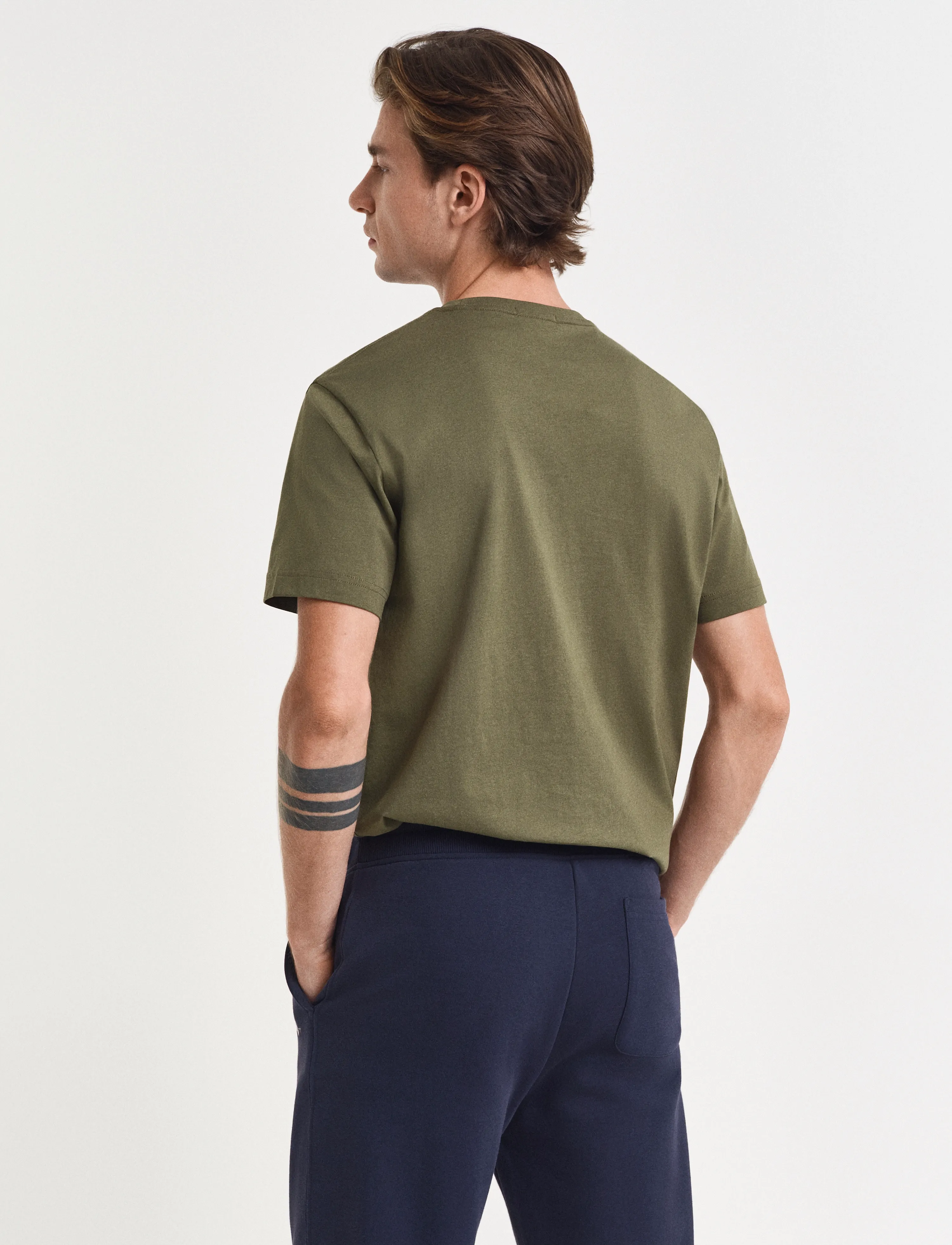 Gant - Shield T-Shirt - laveste priser - moss green - 3