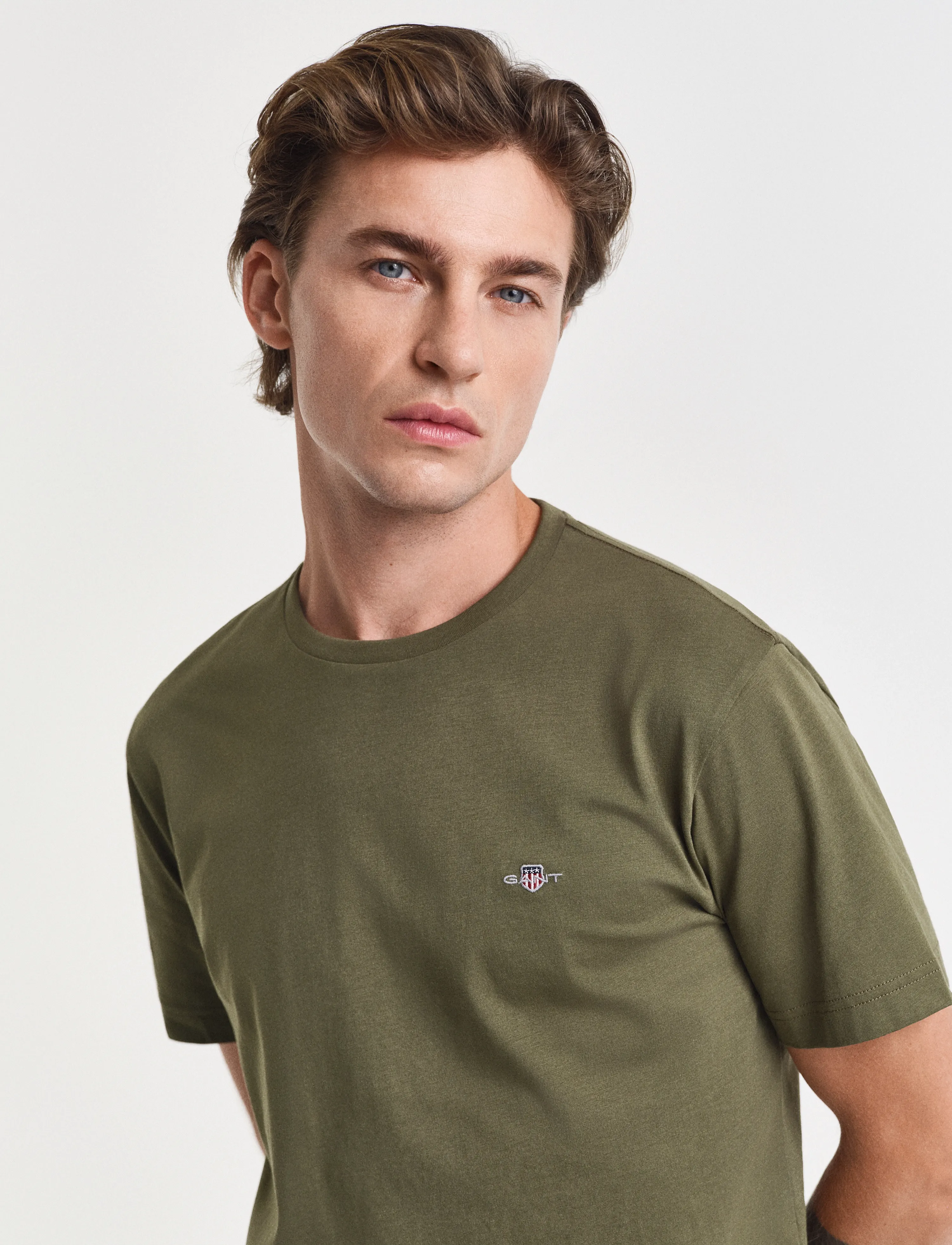Gant - Shield T-Shirt - laveste priser - moss green - 4