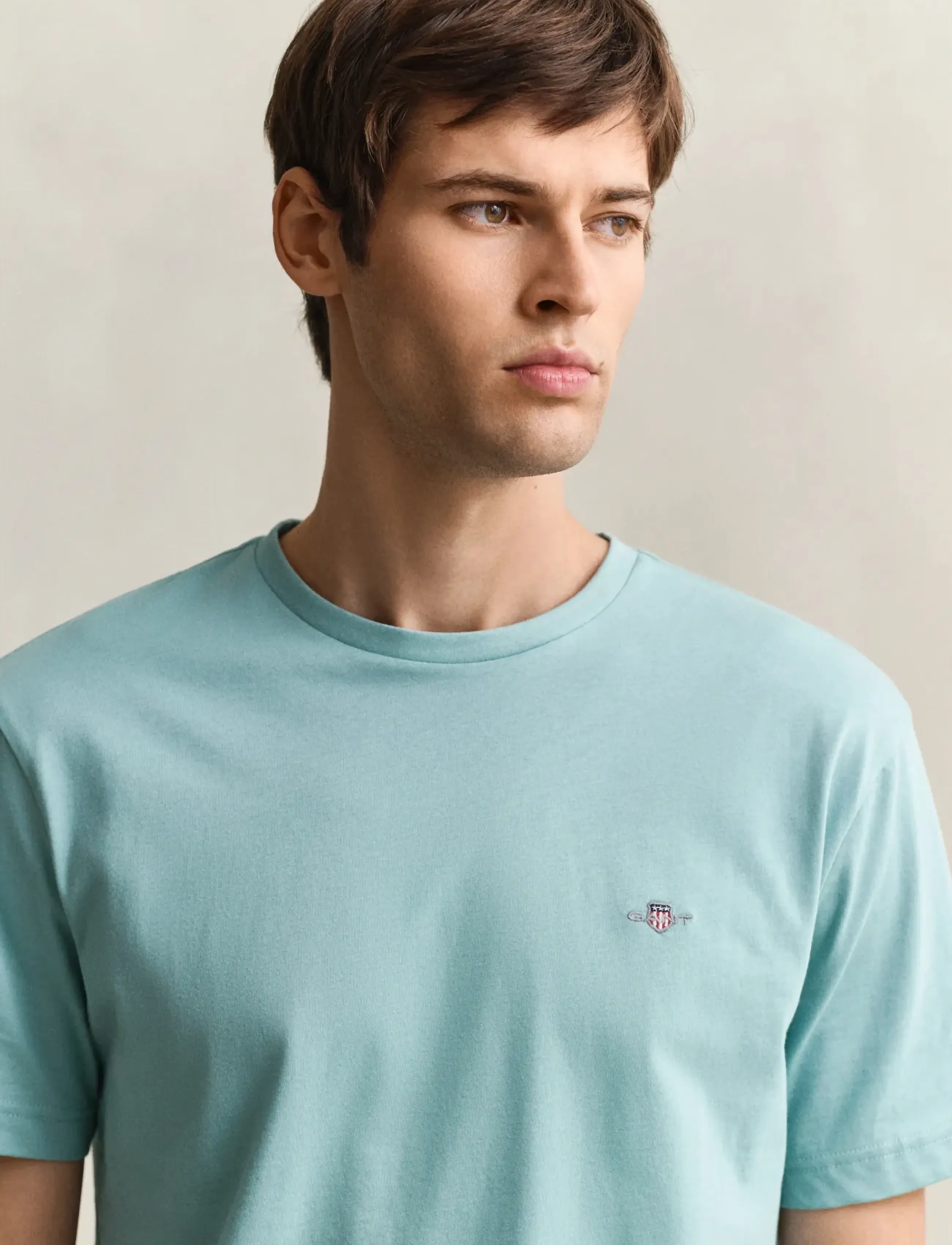 Gant - Shield T-Shirt - lühikeste varrukatega t-särgid - muted turquoise - 3