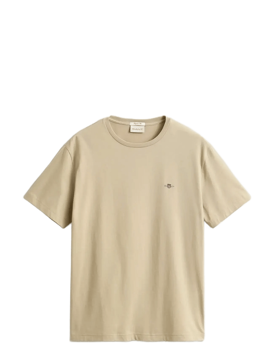 Gant - Shield T-Shirt - lühikeste varrukatega t-särgid - oat beige - 1