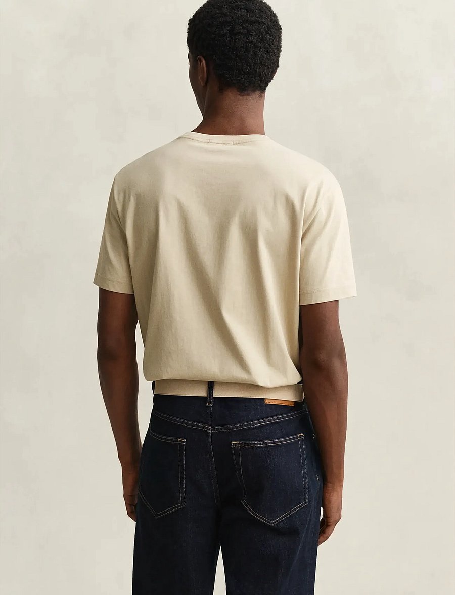 Gant - Shield T-Shirt - lühikeste varrukatega t-särgid - oat beige - 2