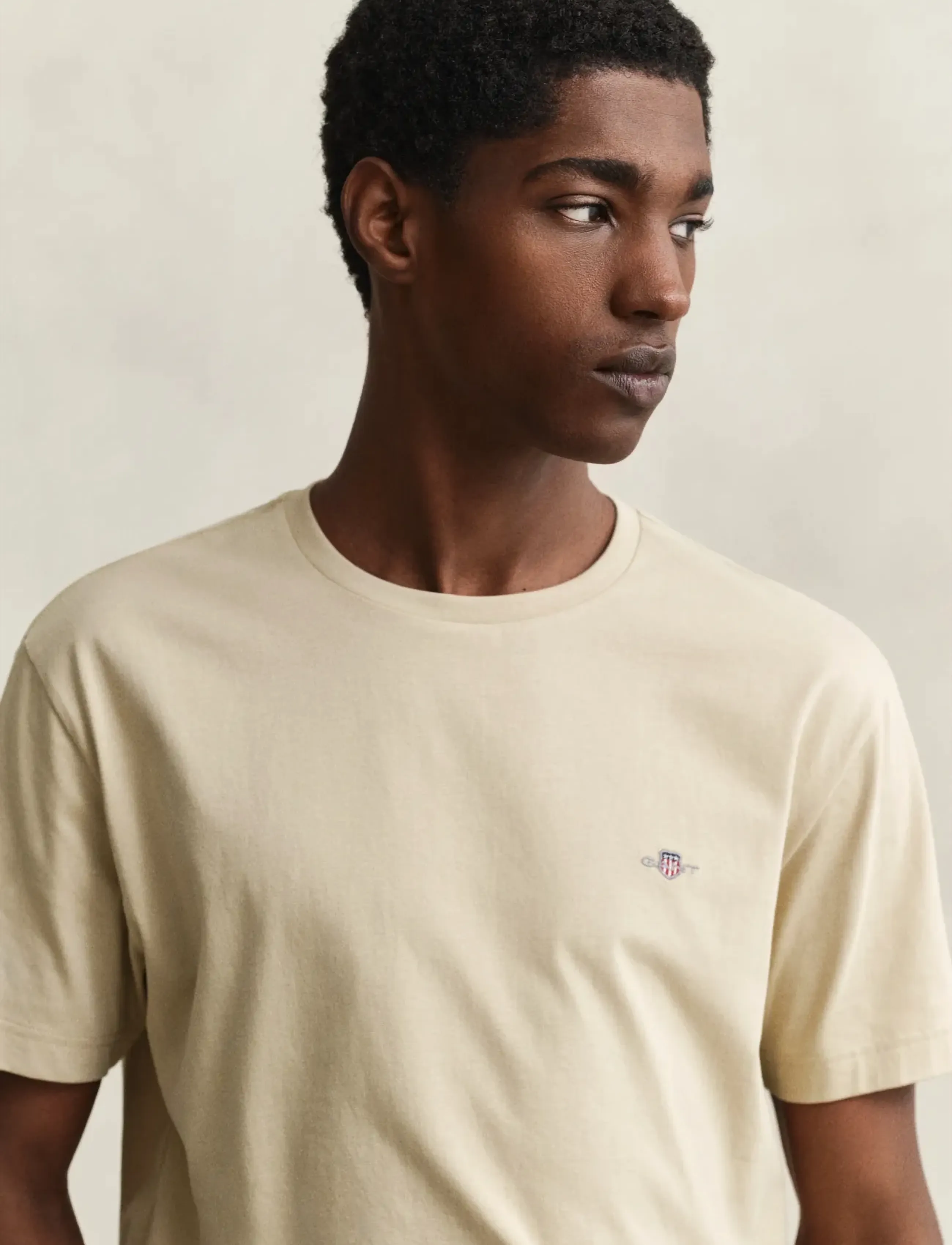 Gant - Shield T-Shirt - lühikeste varrukatega t-särgid - oat beige - 3