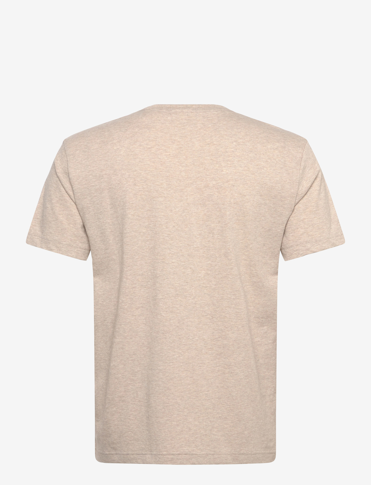 Gant - REG SHIELD SS T-SHIRT - kortærmede t-shirts - oat melange - 2