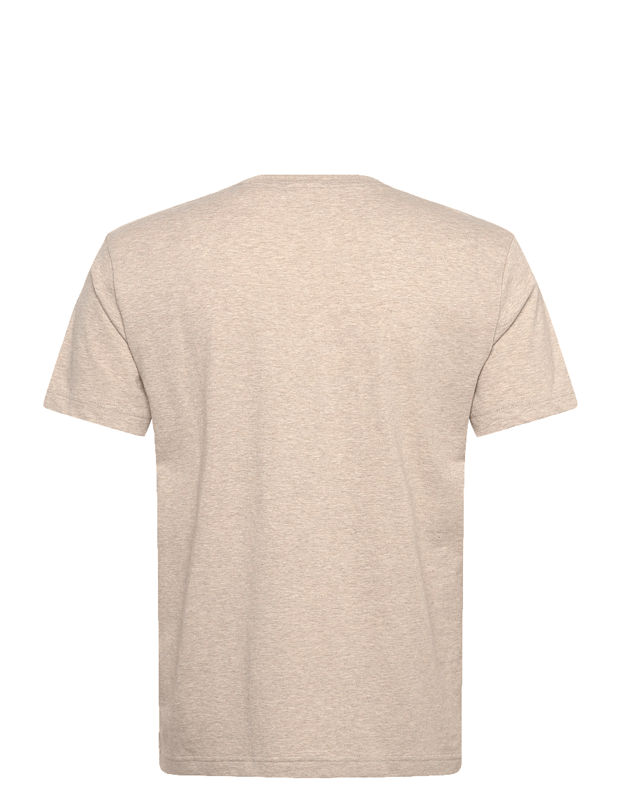 Gant - Shield T-Shirt - kurzärmelige t-shirts - oat melange - 2