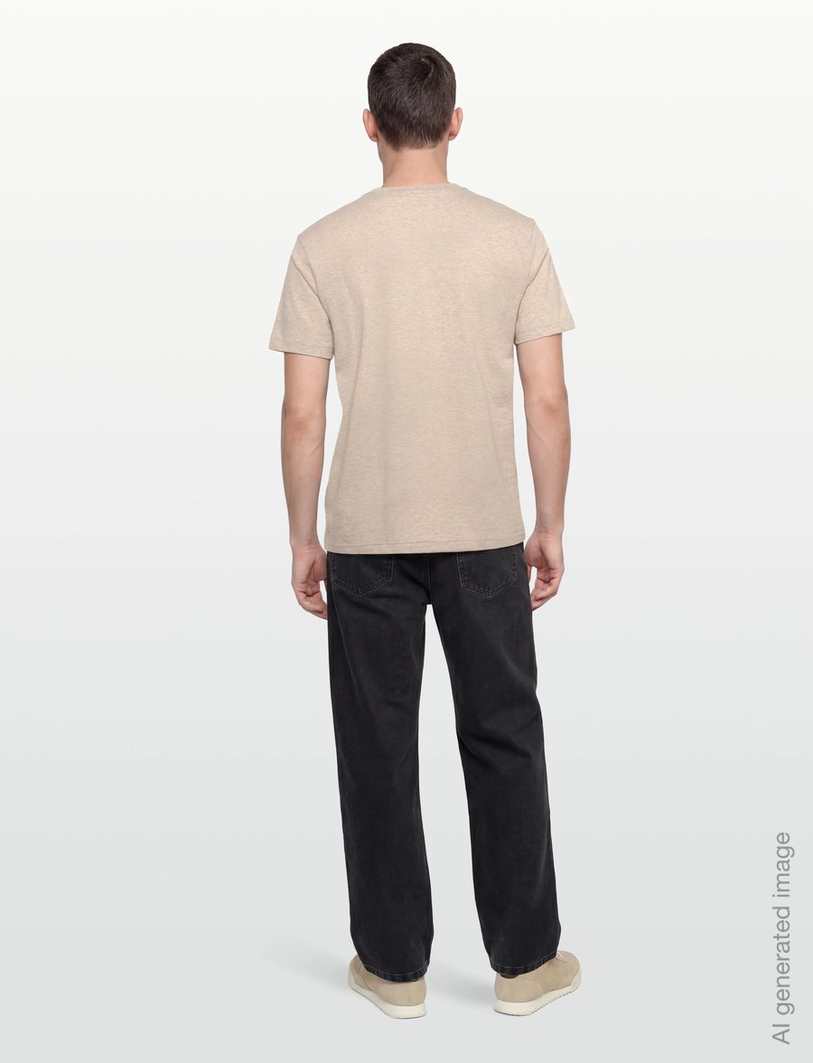 Gant - Shield T-Shirt - kurzärmelige t-shirts - oat melange - 4