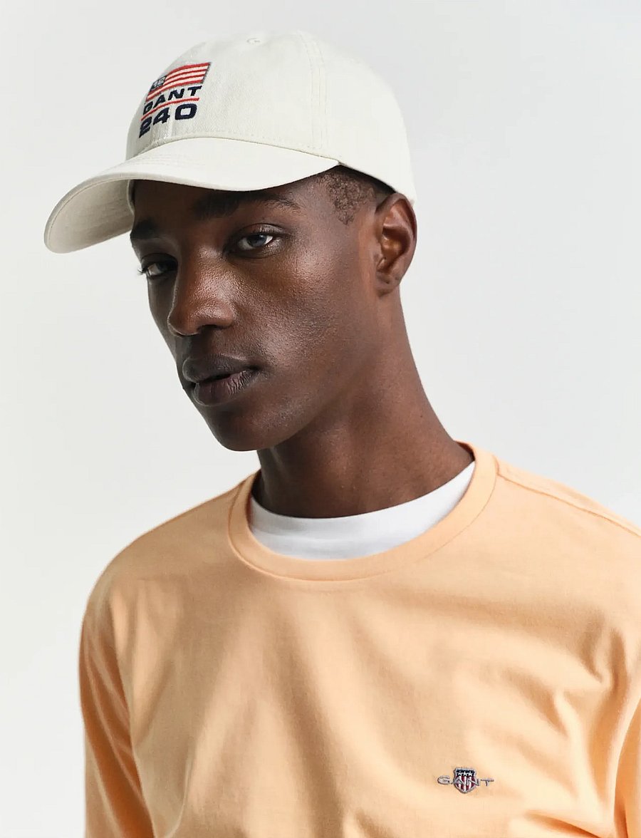 Gant - Shield T-Shirt - kurzärmelige t-shirts - peachy orange - 4
