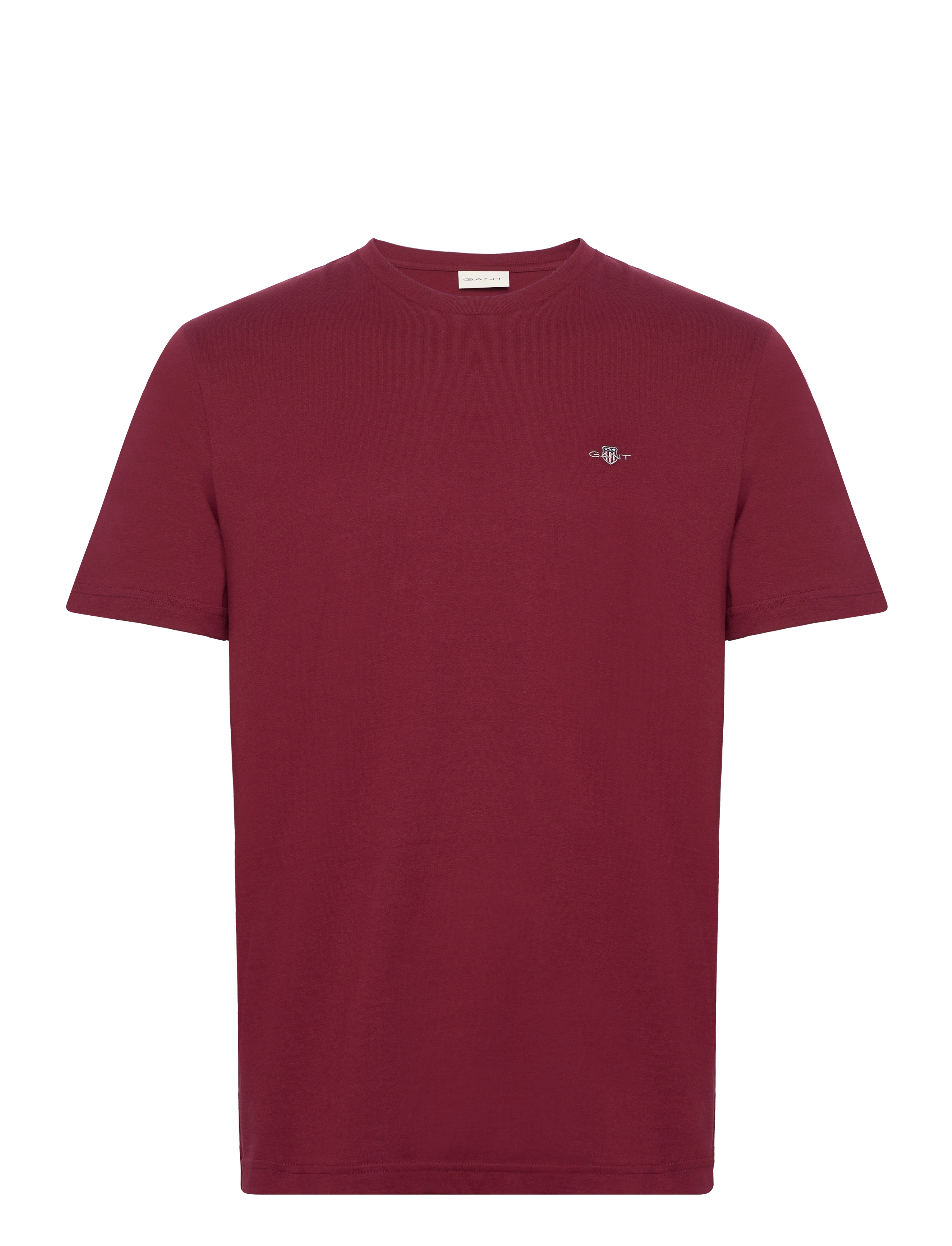 Gant REG SHIELD SS T-SHIRT - Gant - PLUMPED RED / burgundy