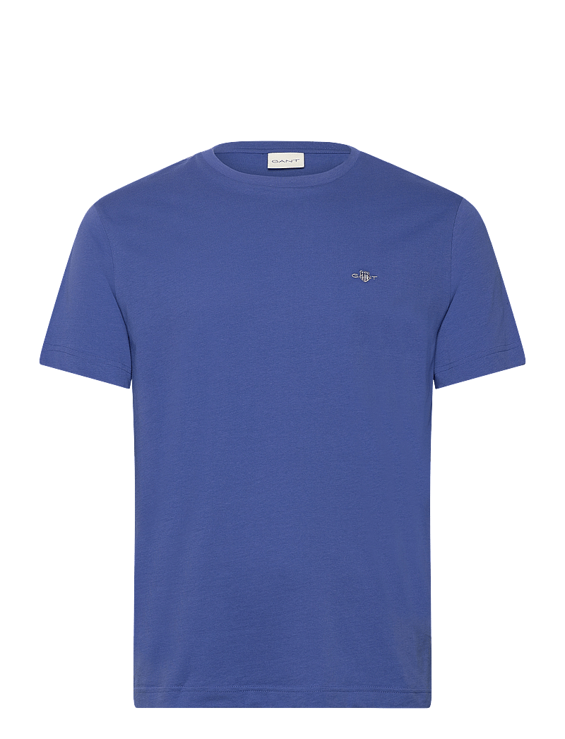 GANT - REG SHIELD SS T-SHIRT - t-shirts - rich blue - 1
