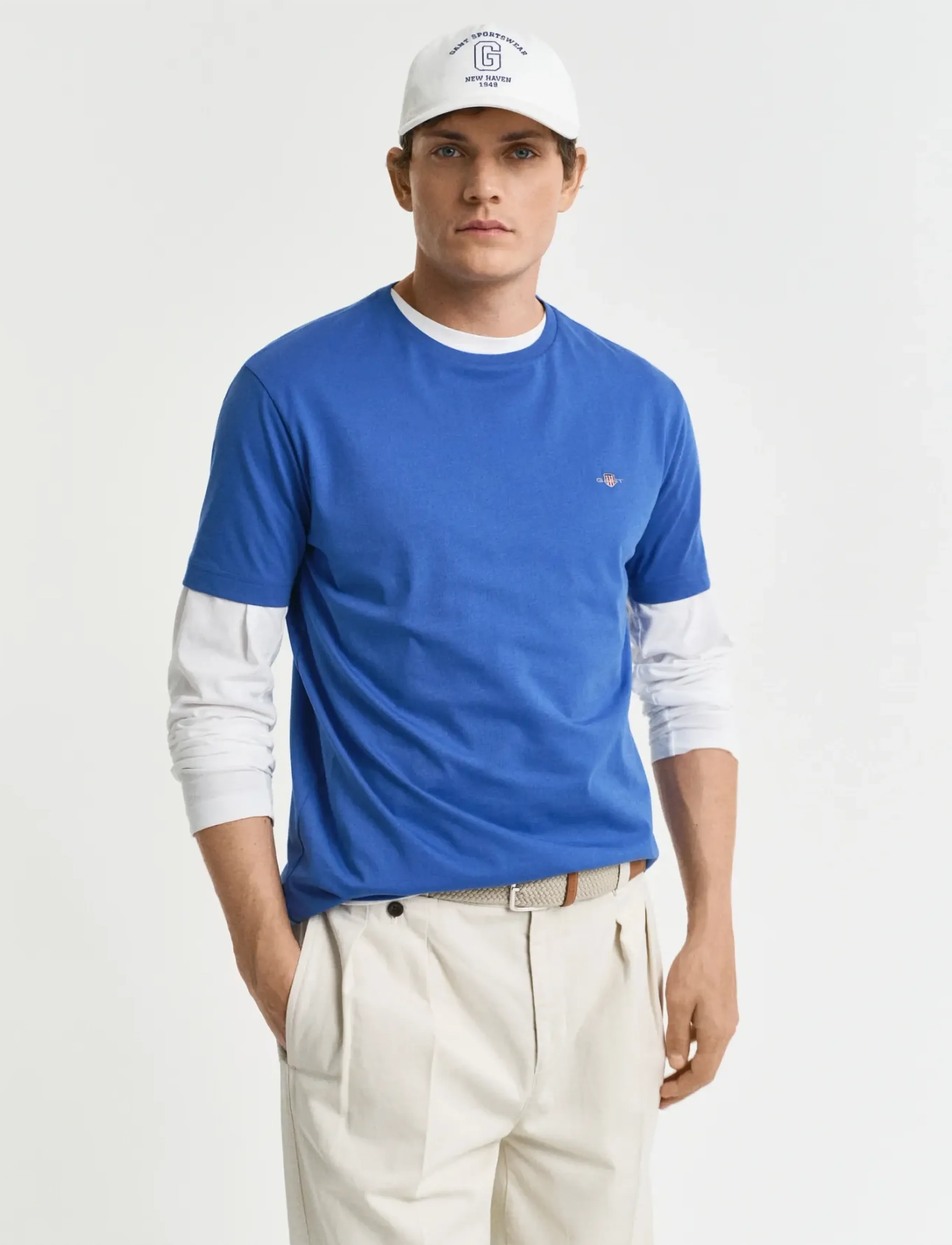 Gant REG SHIELD SS T-SHIRT - Gant - RICH BLUE / blue
