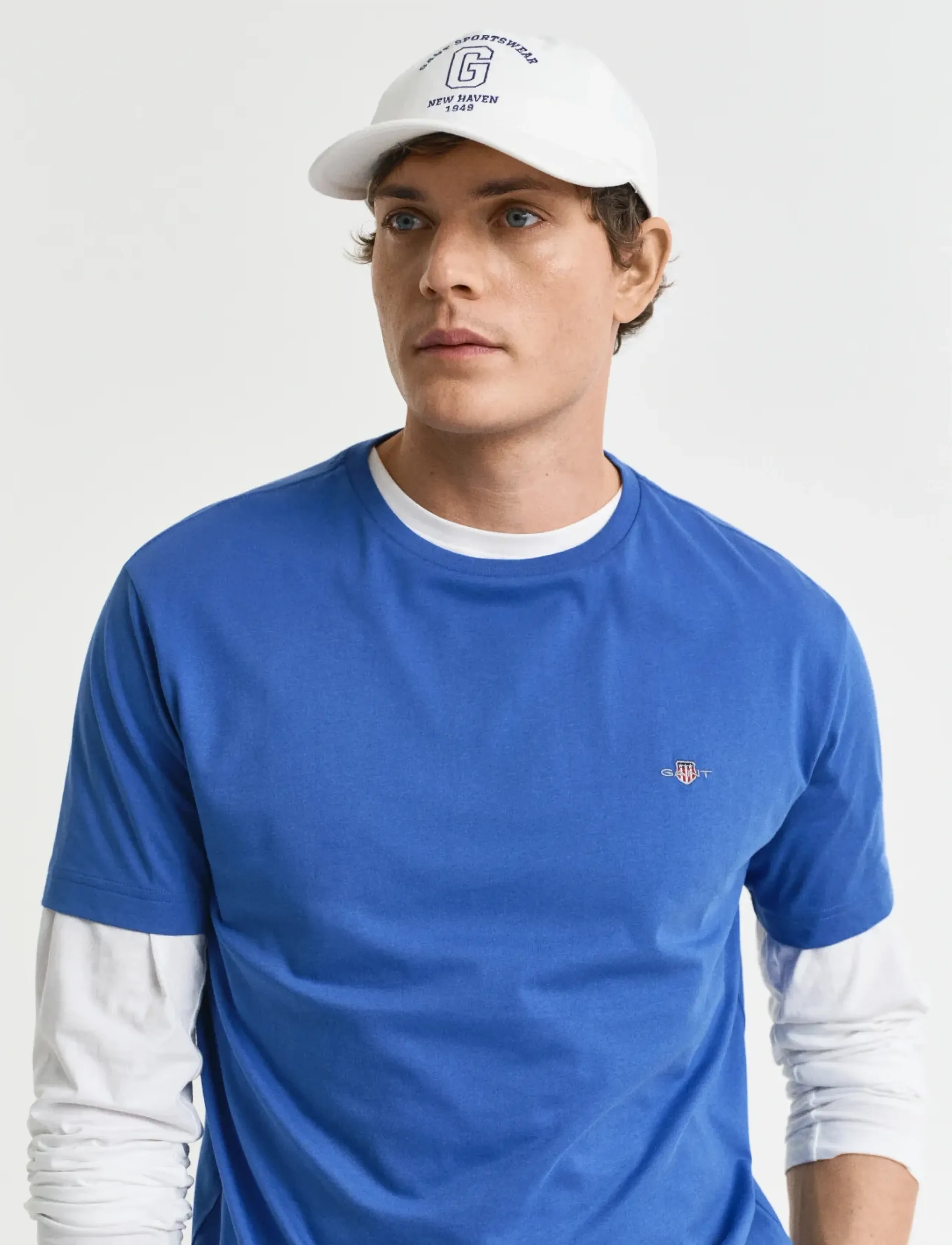 Gant - Shield T-Shirt - lühikeste varrukatega t-särgid - rich blue - 4
