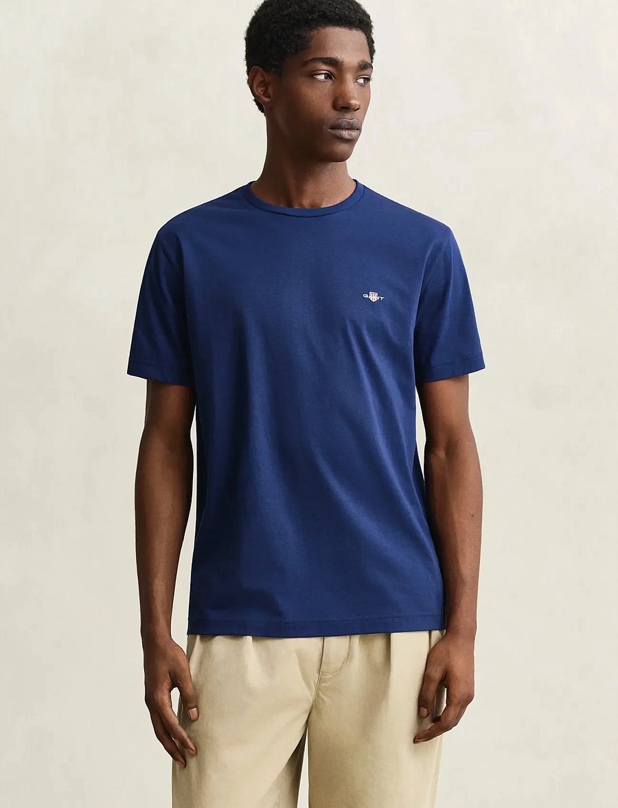 Gant - Shield T-Shirt - kortärmade t-shirts - rich navy - 0