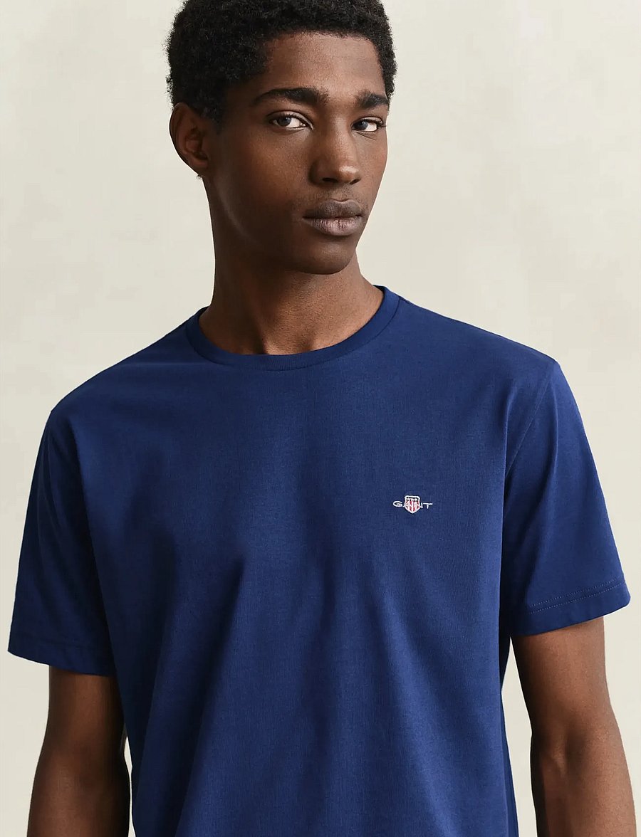 Gant - Shield T-Shirt - kortärmade t-shirts - rich navy - 3