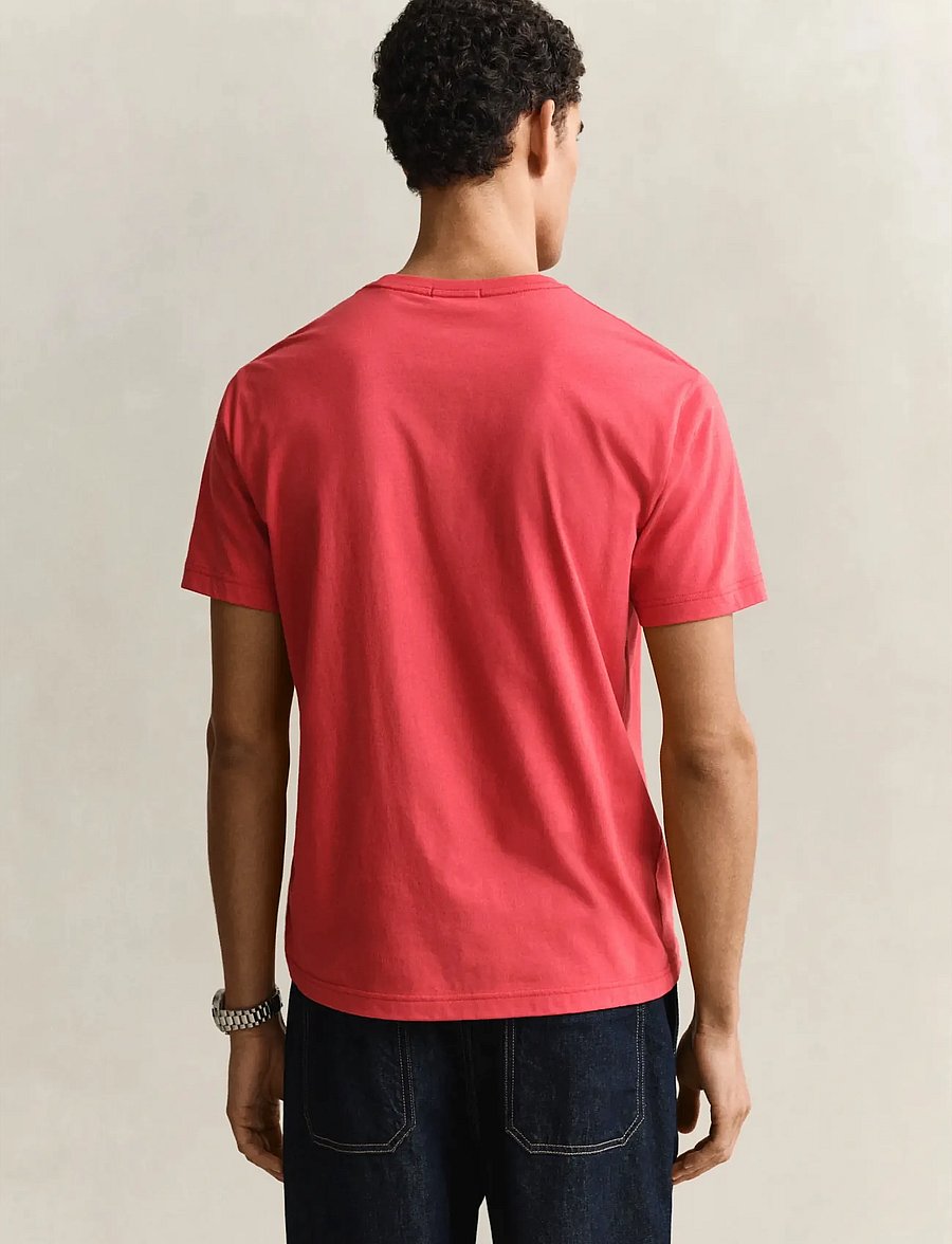 Gant - Shield T-Shirt - kortærmede t-shirts - rose red - 2