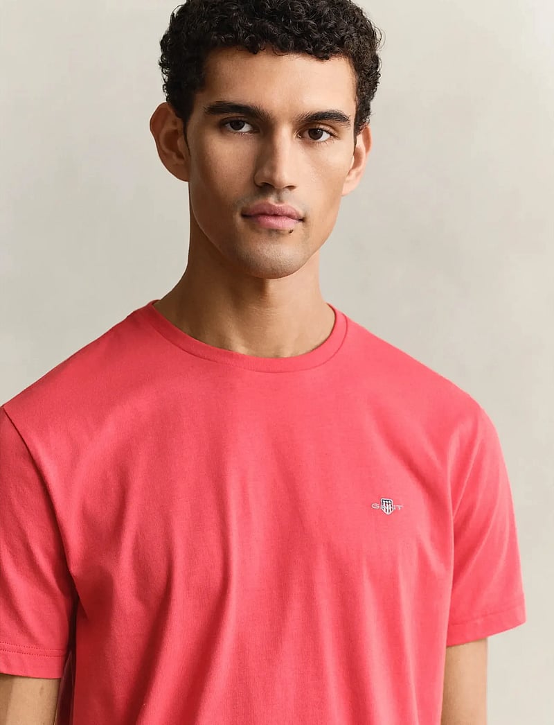 GANT - Graphic T-Shirt - short-sleeved t-shirts - rose red - 3