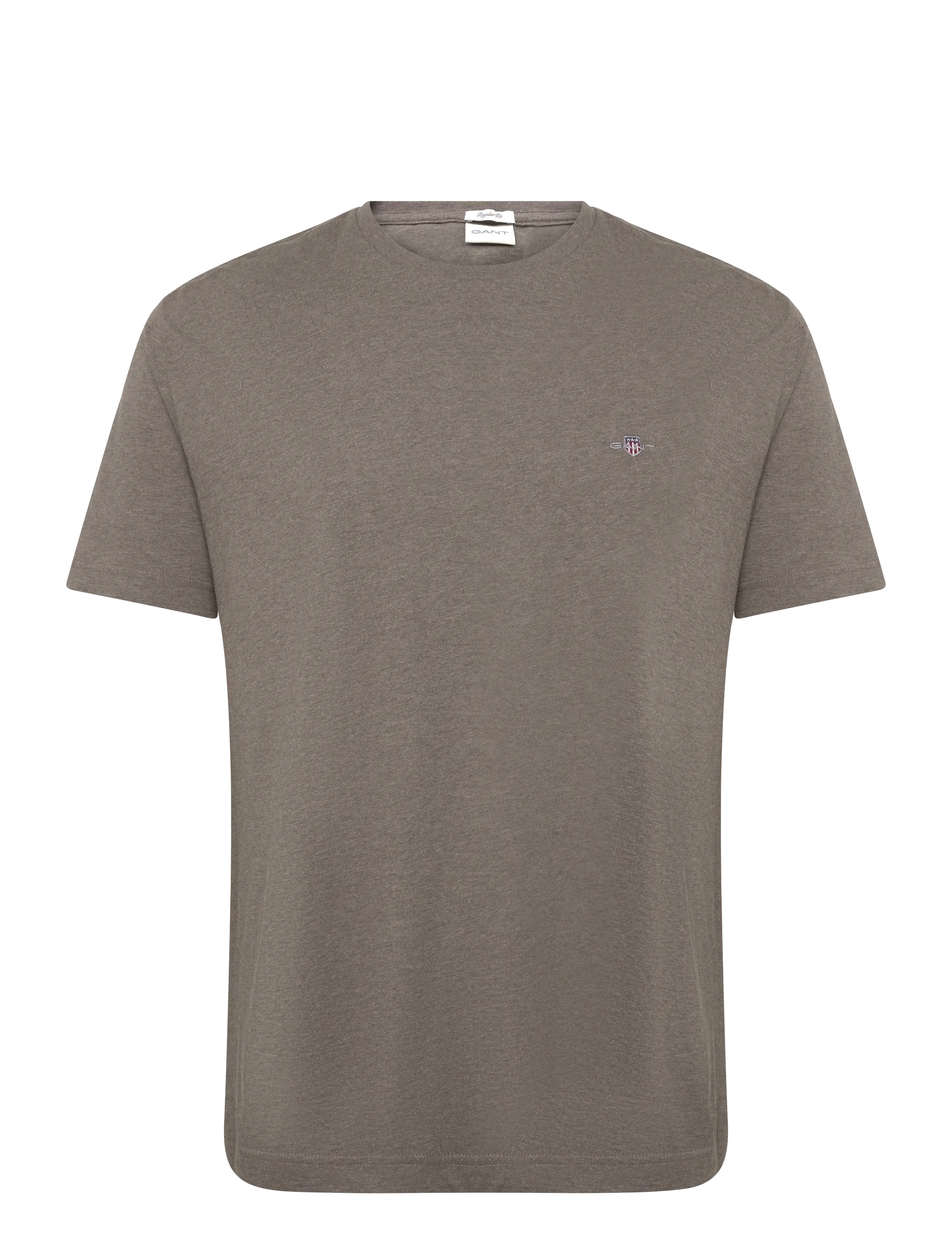 Gant Shield T-Shirt - T-Shirts - SEAWOOD MELANGE / brown