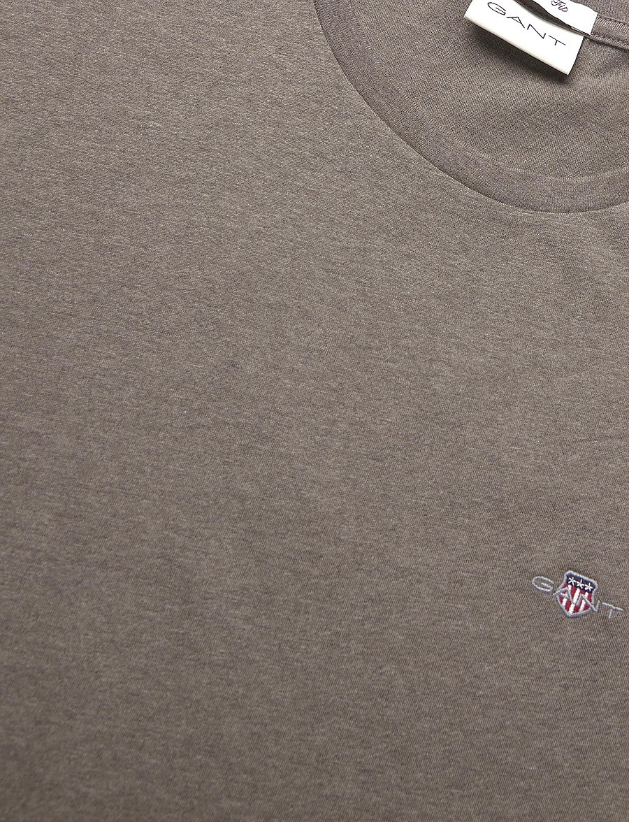 Gant - Shield T-Shirt - kurzärmelige t-shirts - seawood melange - 2