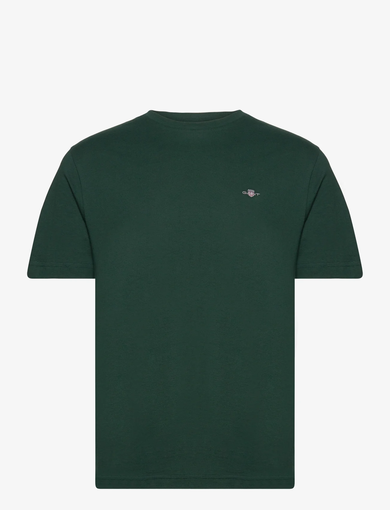 GANT - REG SHIELD SS T-SHIRT - basic t-shirts - tartan green - 0