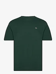 GANT - REG SHIELD SS T-SHIRT - basis-t-skjorter - tartan green - 0