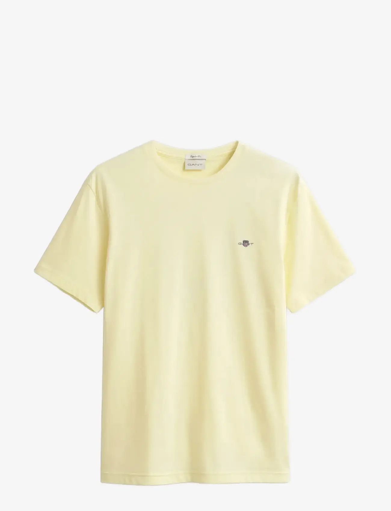 Gant - REG SHIELD SS T-SHIRT - kurzärmelig - vanilla yellow - 1