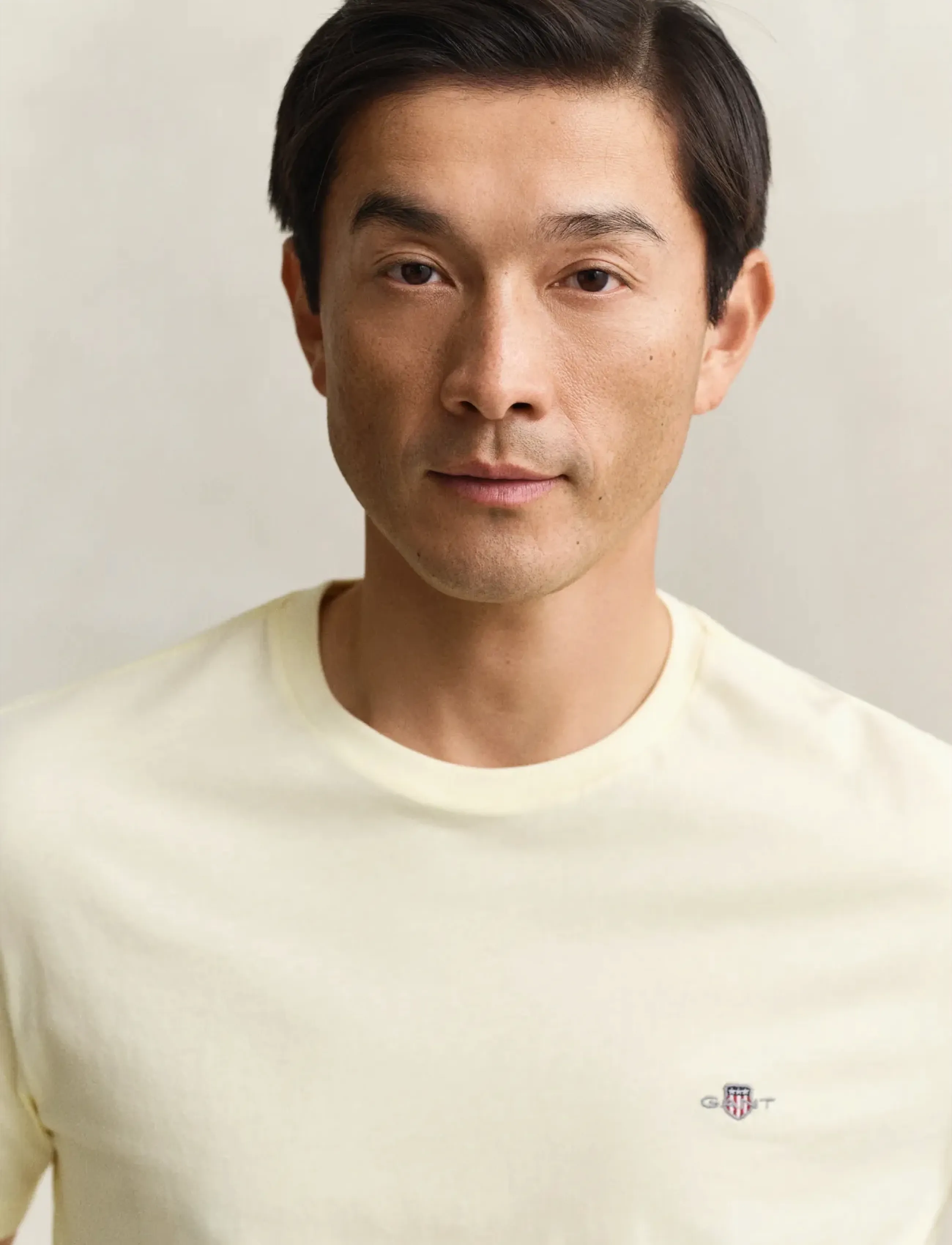 Gant - Shield T-Shirt - lühikeste varrukatega t-särgid - vanilla yellow - 3