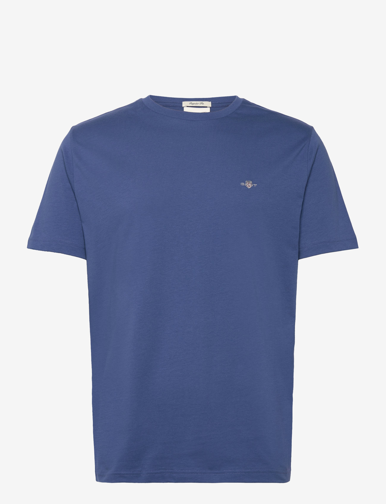 Gant - REG SHIELD SS T-SHIRT - lühikeste varrukatega t-särgid - vintage blue - 1