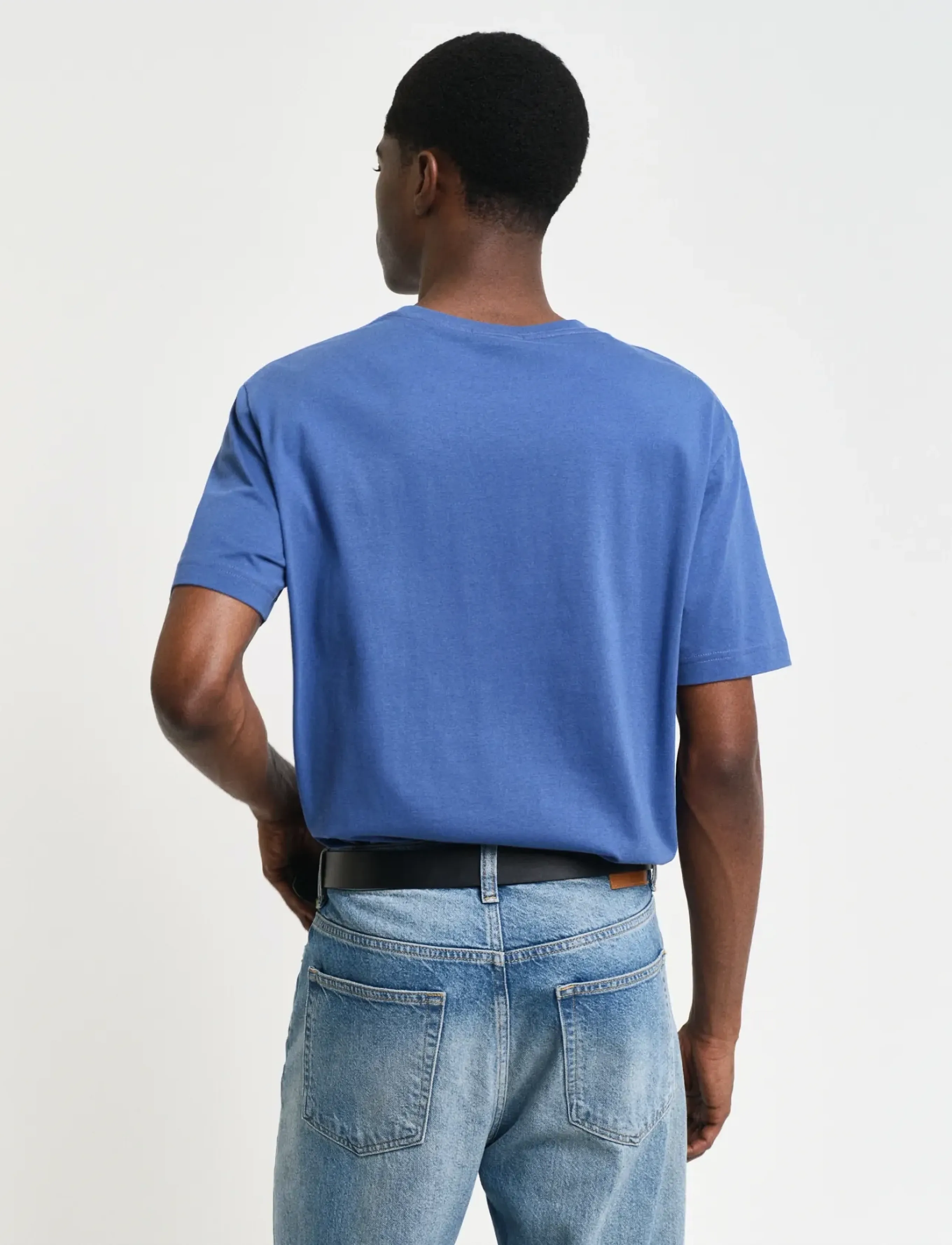 Gant - Shield T-Shirt - kortärmade t-shirts - vintage blue - 3