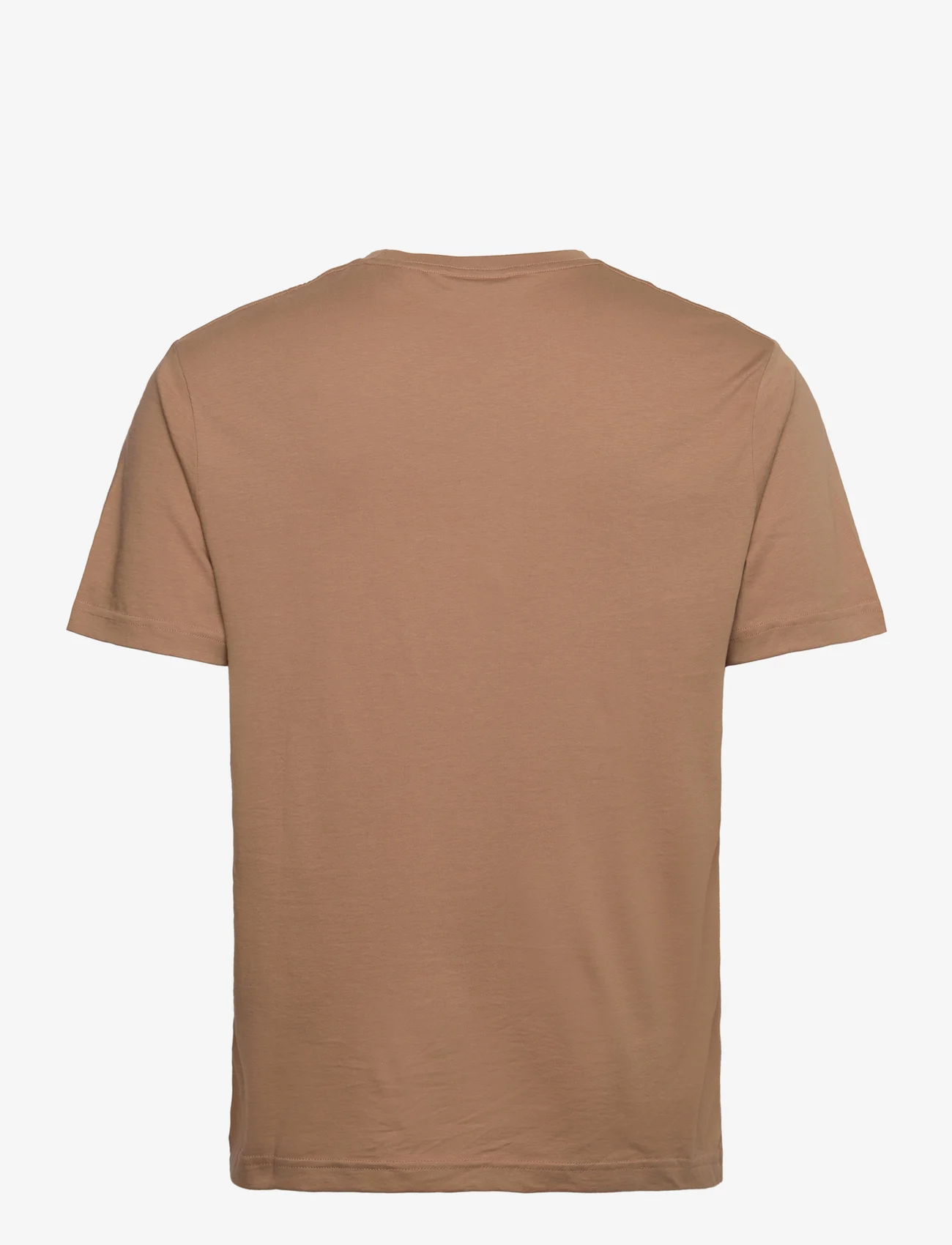 GANT - REG SHIELD SS T-SHIRT - basic t-shirts - warm khaki - 1