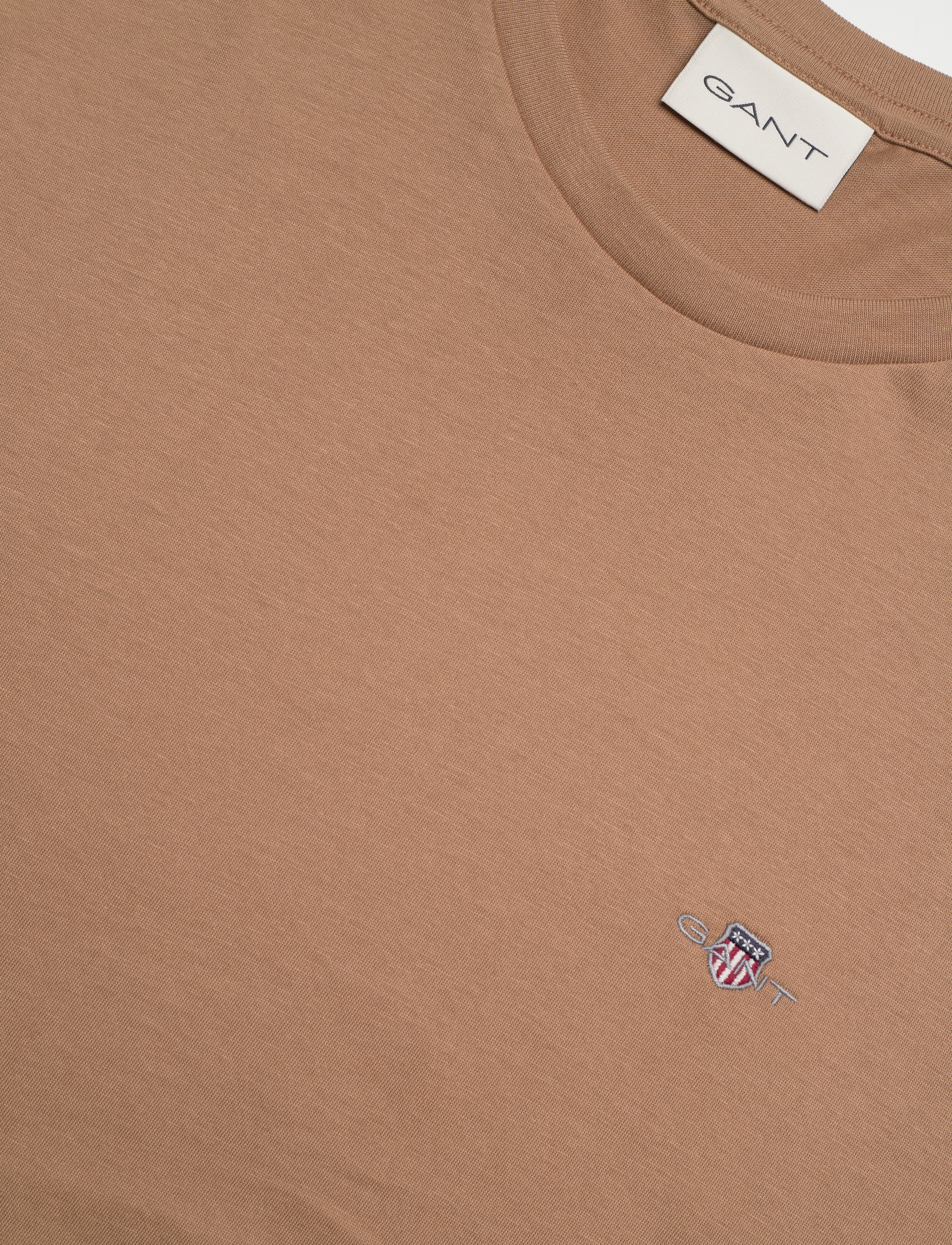 Gant - Shield T-Shirt - lühikeste varrukatega t-särgid - warm khaki - 2