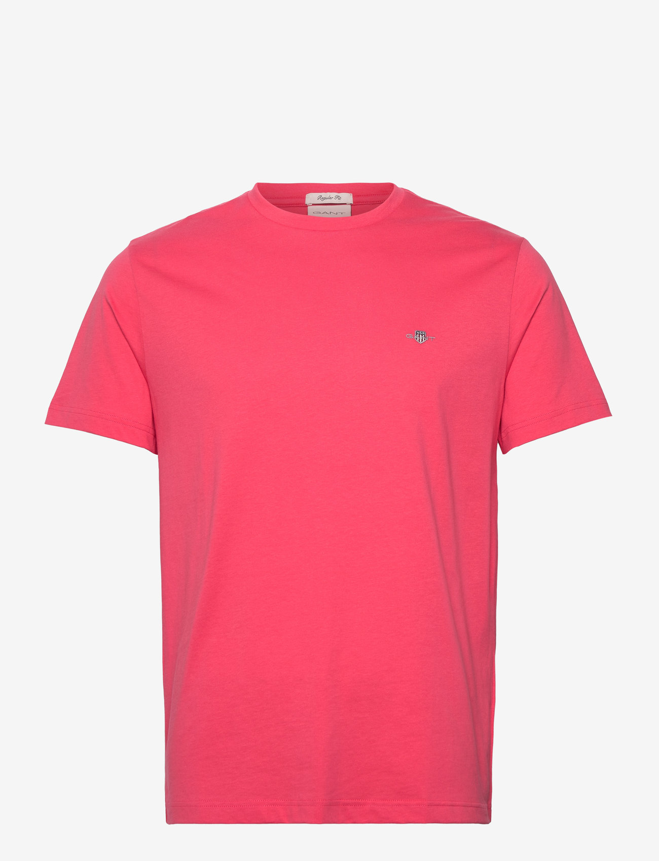 GANT - REG SHIELD SS T-SHIRT - kortärmade t-shirts - watermelon red - 0