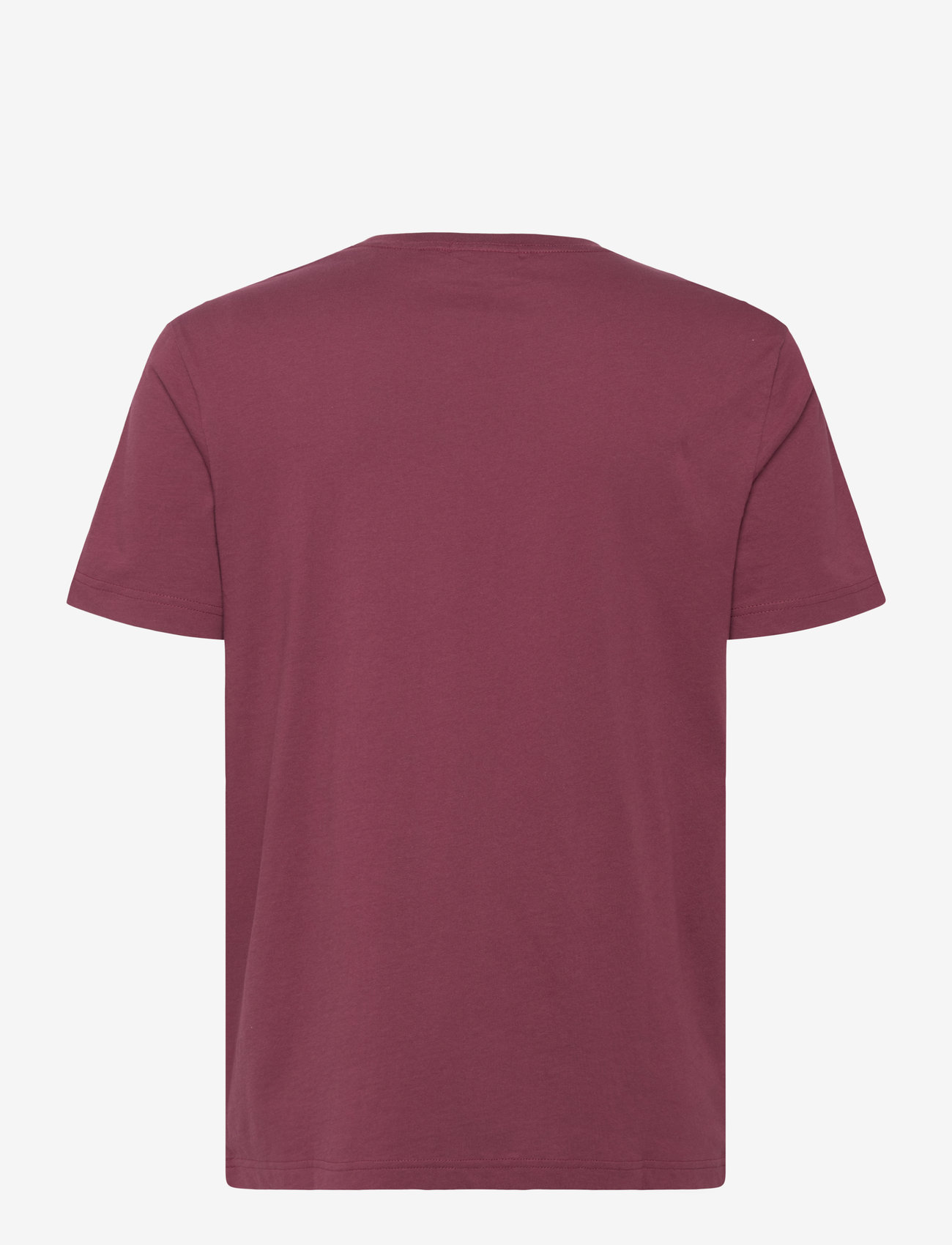 GANT - REG SHIELD SS T-SHIRT - kortärmade t-shirts - wine red - 1