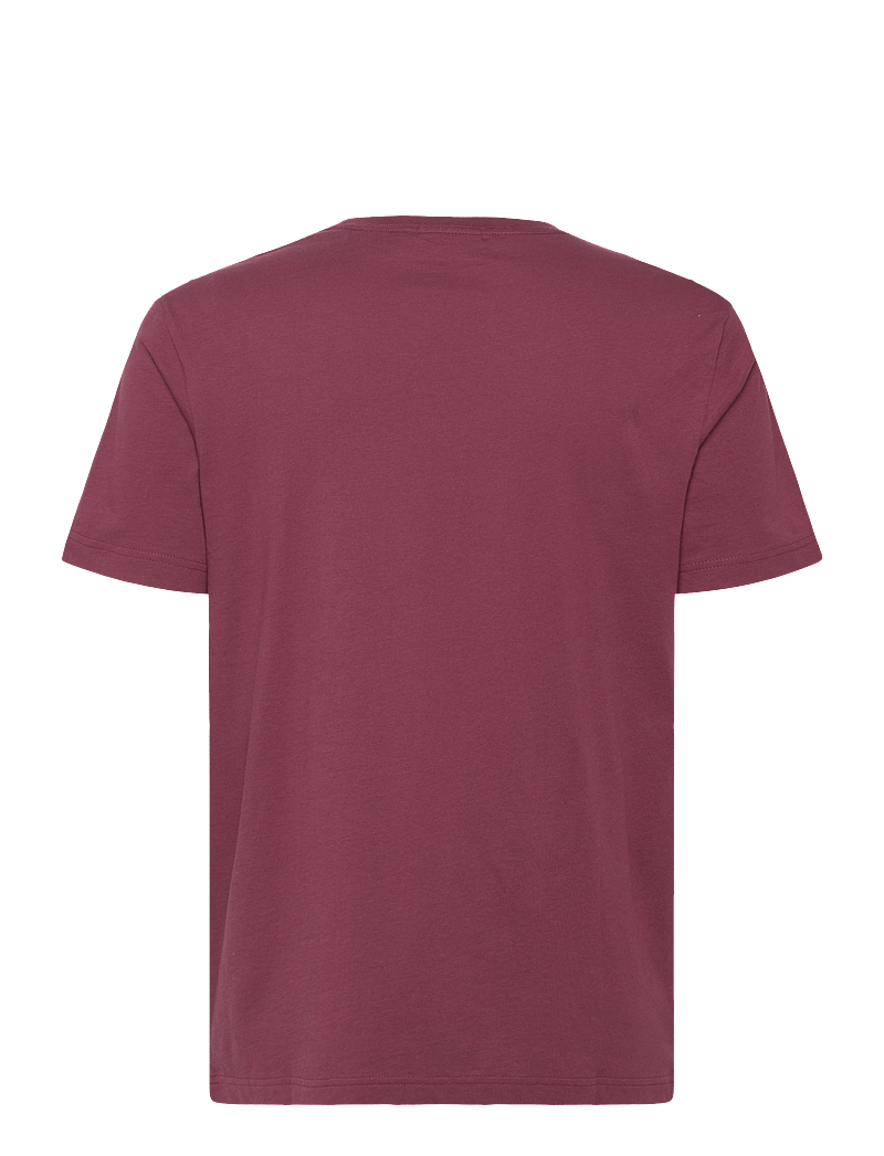 GANT - REG SHIELD SS T-SHIRT - kortärmade t-shirts - wine red - 1