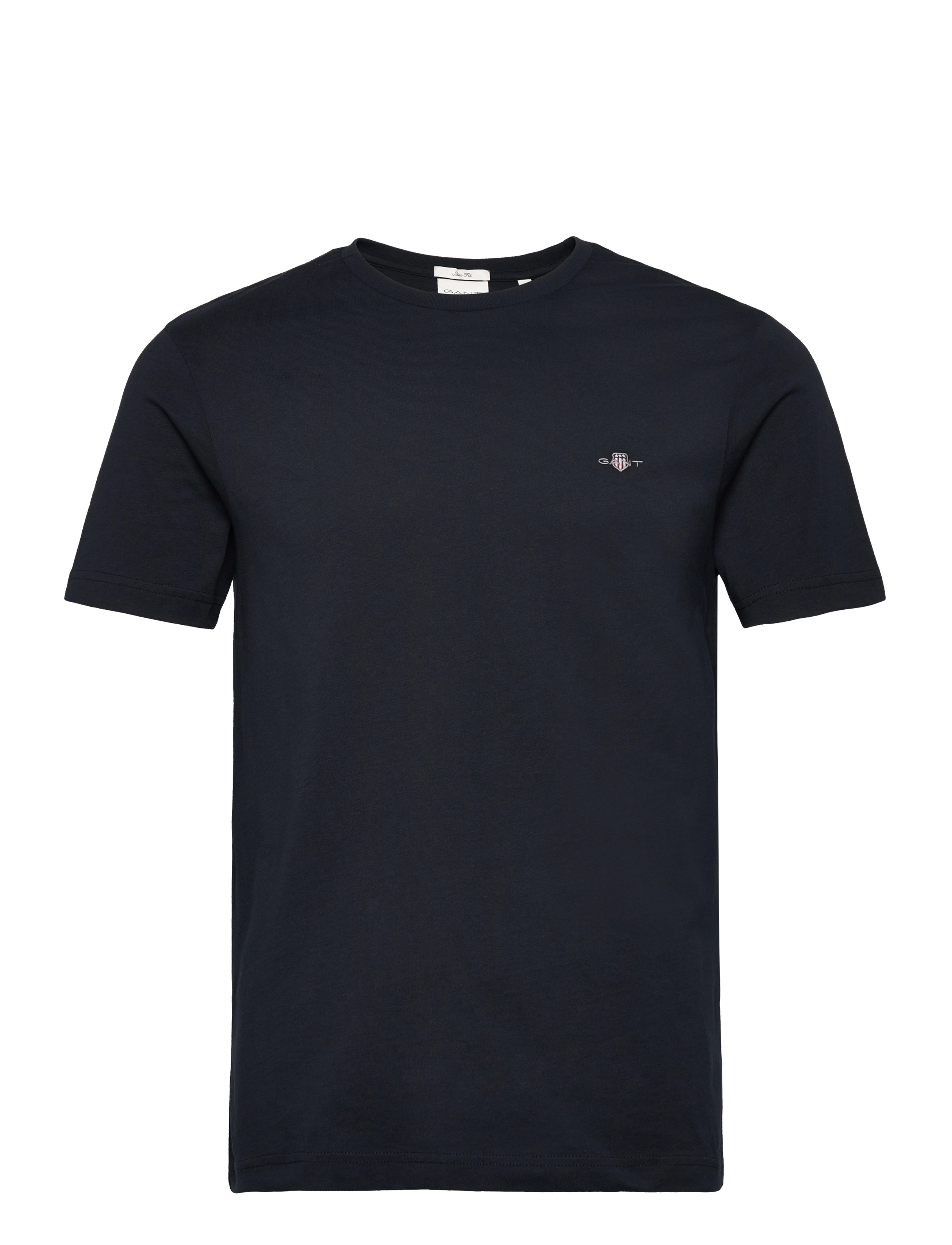Gant SLIM SHIELD SS T-SHIRT - T-shirts - BLACK / black