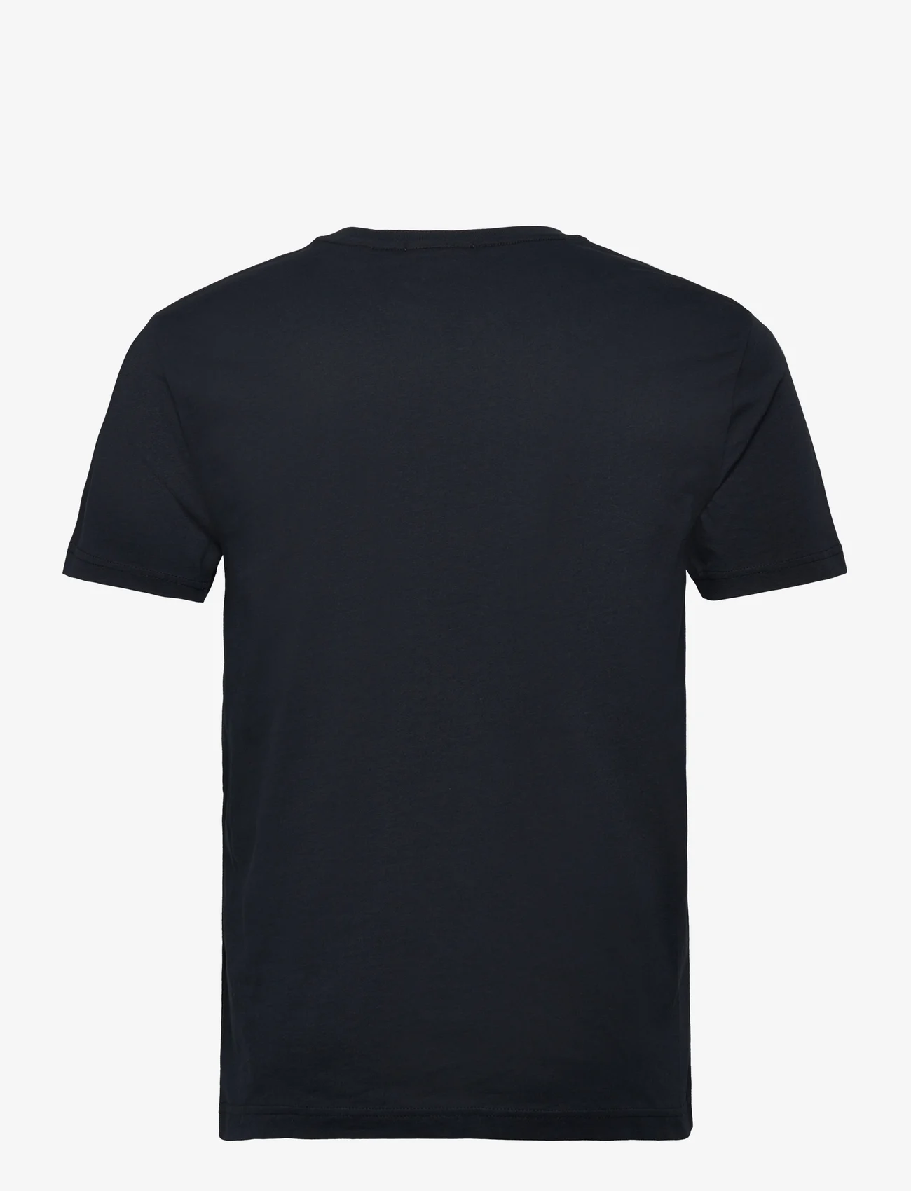 GANT - SLIM SHIELD SS T-SHIRT - kortærmede t-shirts - black - 1